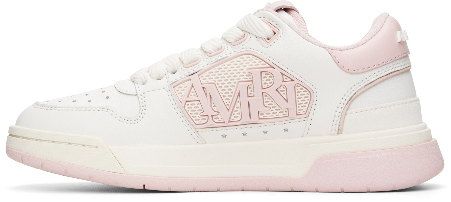 AMIRI - Baskets basses blanc et rose