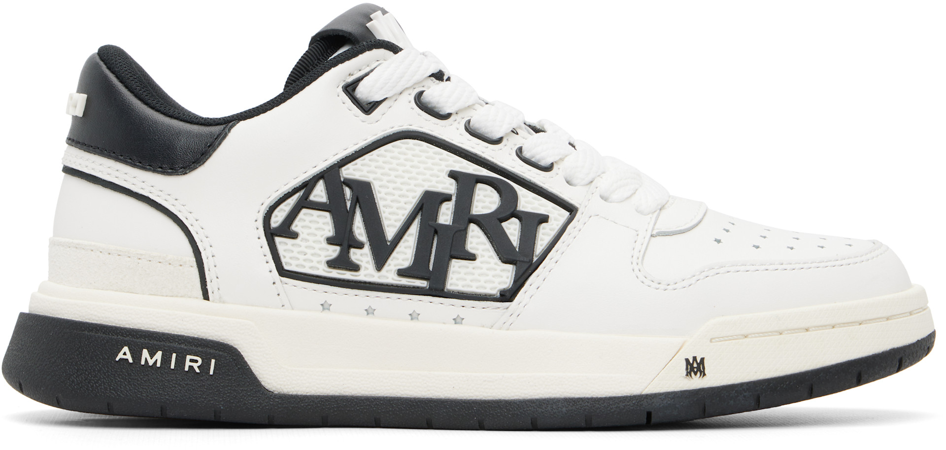 AMIRI: White & Black Classic Low Sneakers | SSENSE