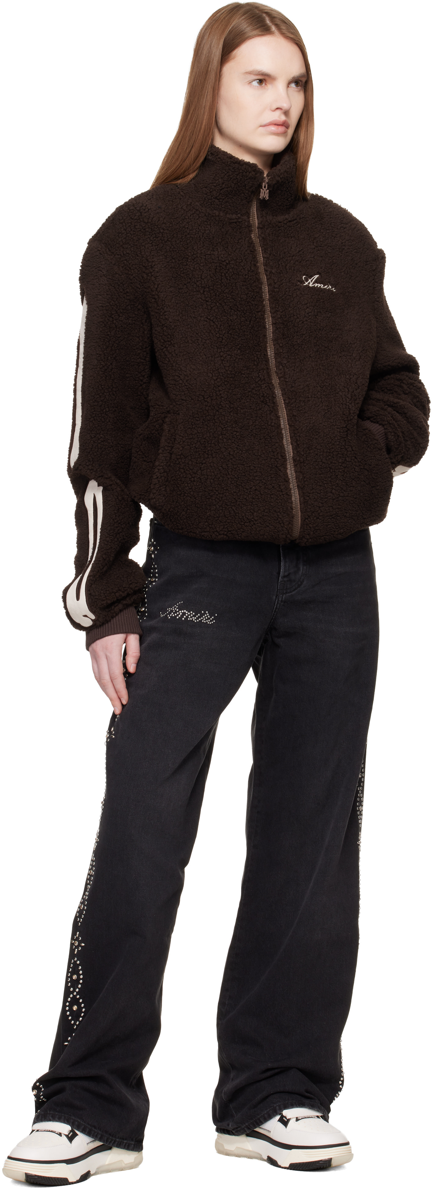 AMIRI - Baskets MA-1 blanc et noir