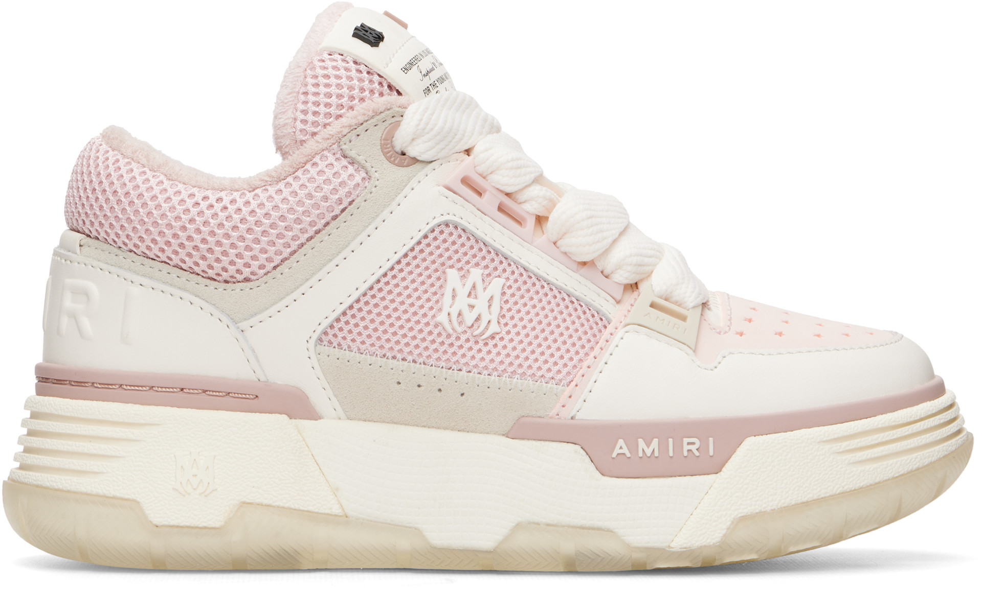 AMIRI - White & Pink MA-1 Sneakers