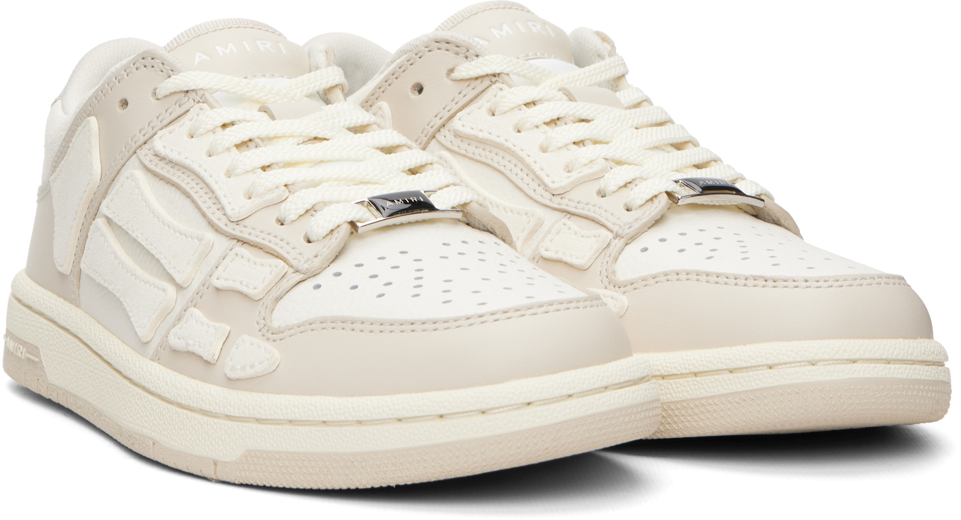 AMIRI: Off-White Skel-Top Low Sneakers | SSENSE