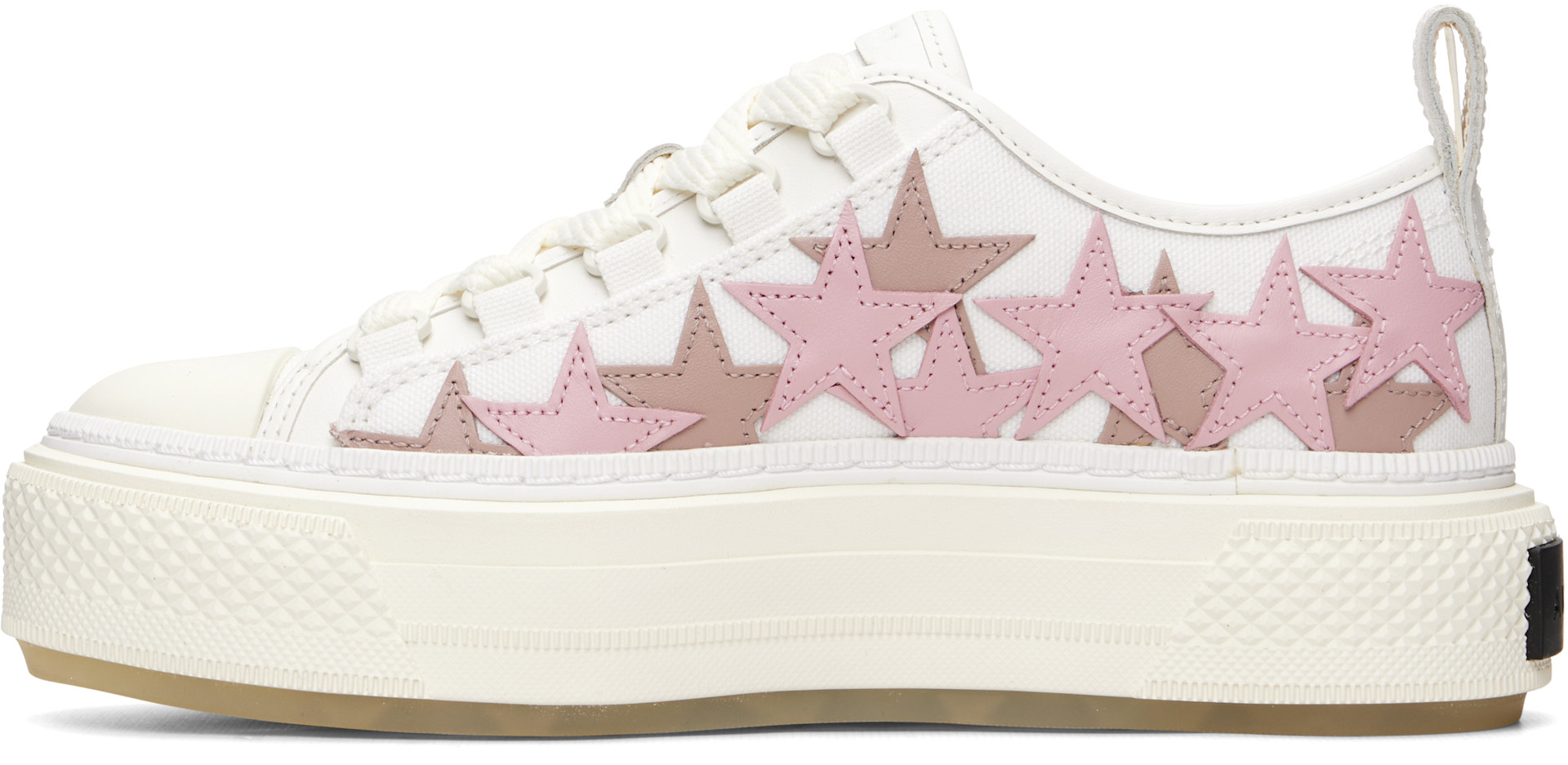 AMIRI: ホワイト＆ピンク Stars Court Low スニーカー | SSENSE 日本
