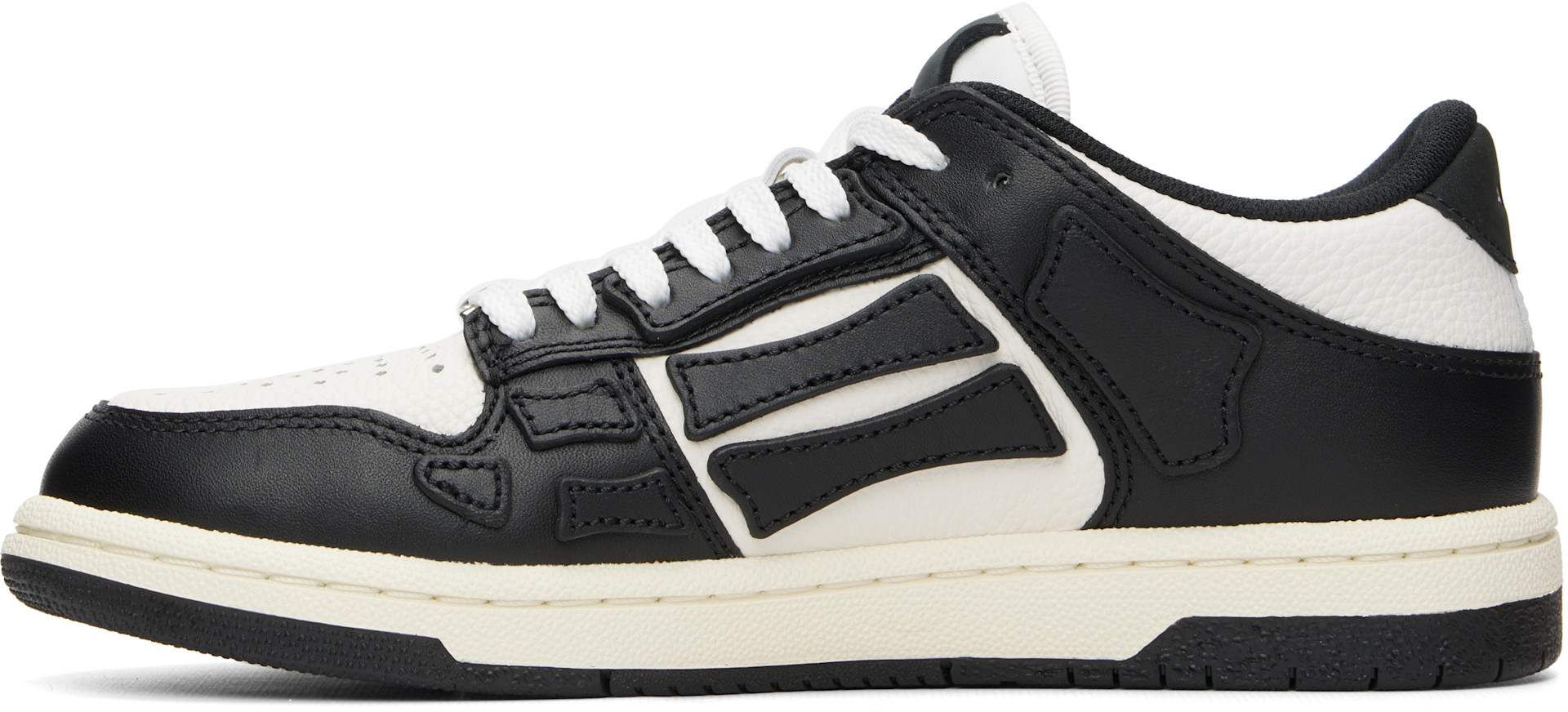 AMIRI: ブラック＆ホワイト Skel-Top ローカットスニーカー | SSENSE 日本
