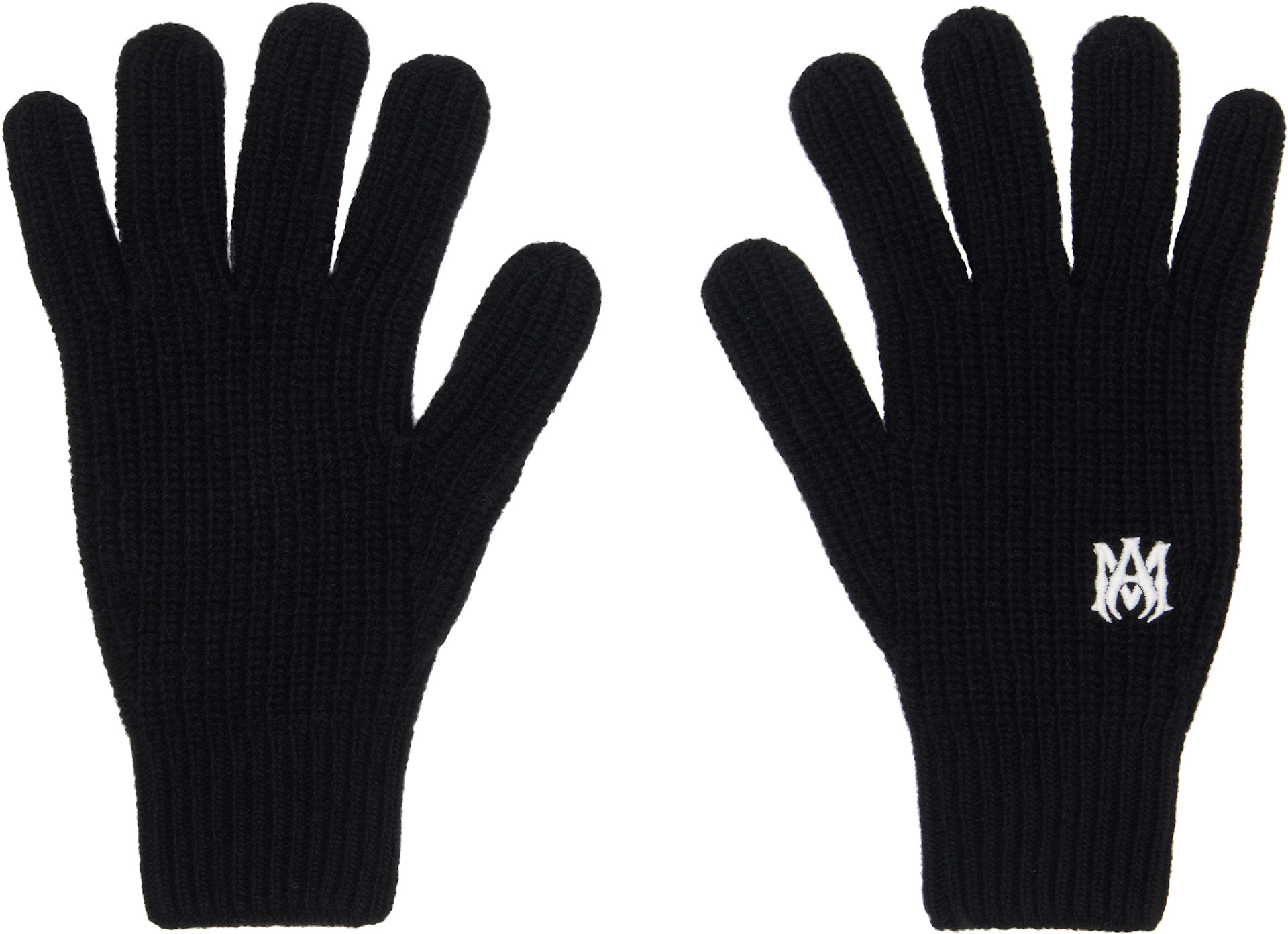 AMIRI - Gants noirs à monogramme