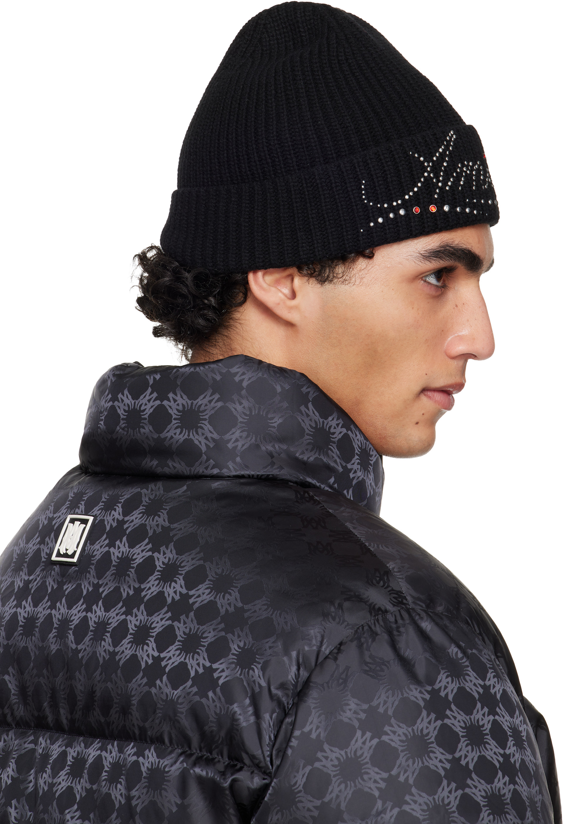 AMIRI: ブラック 'AMIRI' Stud ビーニー | SSENSE 日本