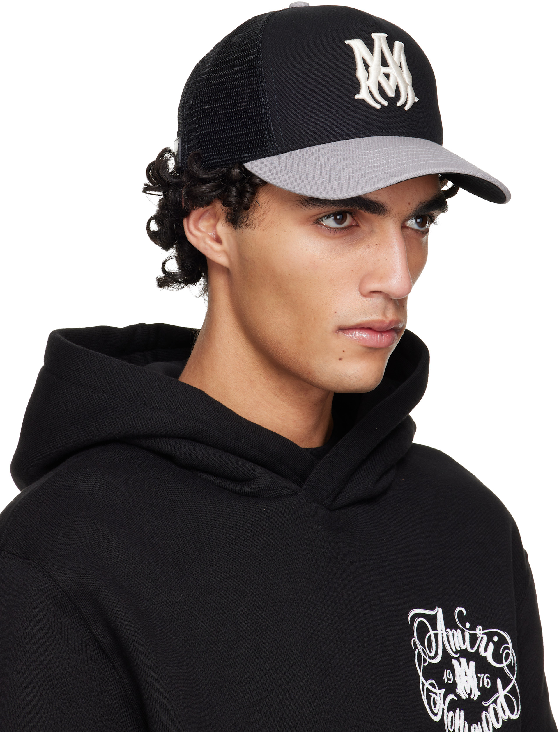 AMIRI: ブラック＆グレー MA トラッカーキャップ | SSENSE 日本