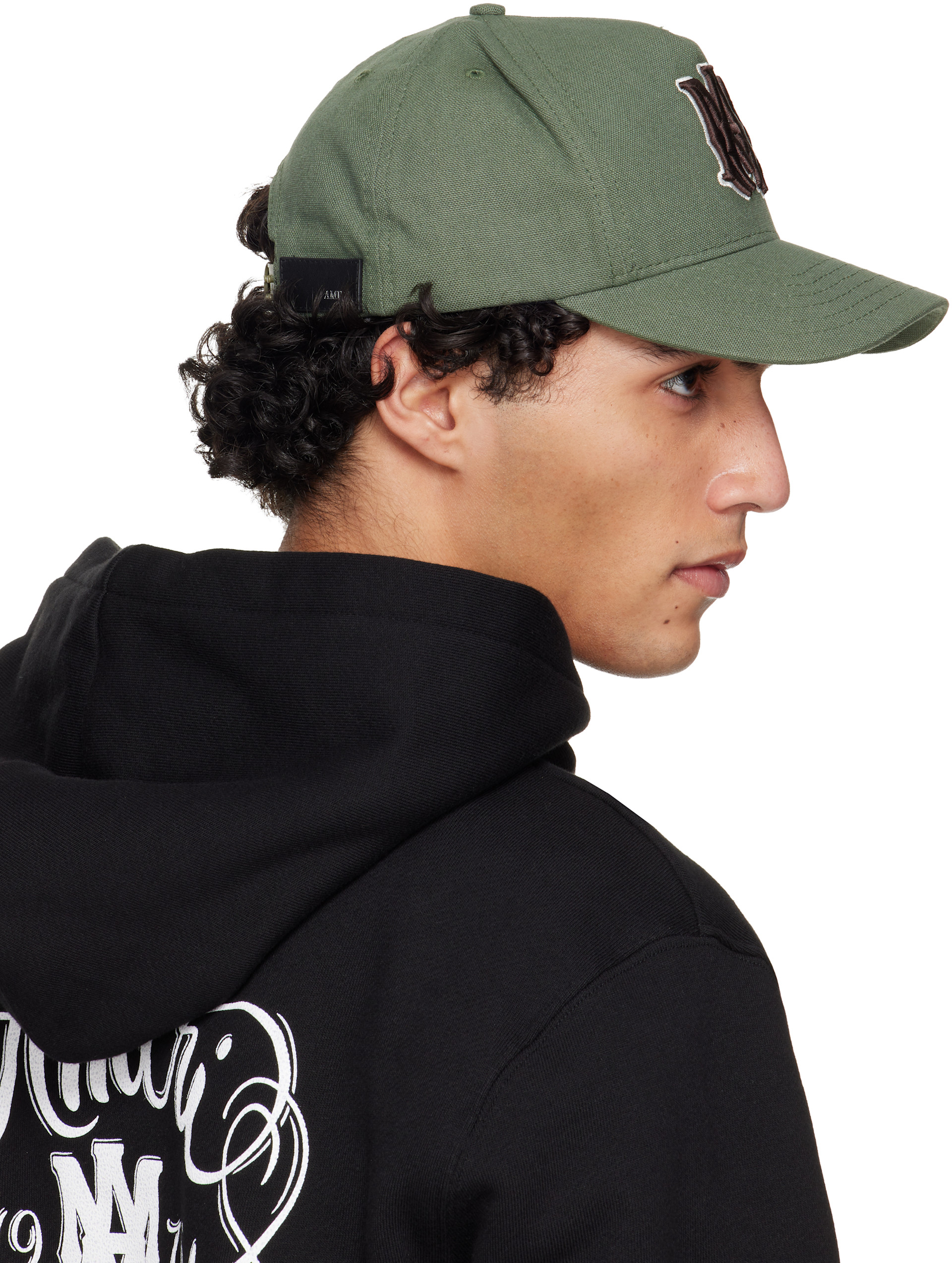 AMIRI: Khaki MA Outline Canvas Cap | SSENSE
