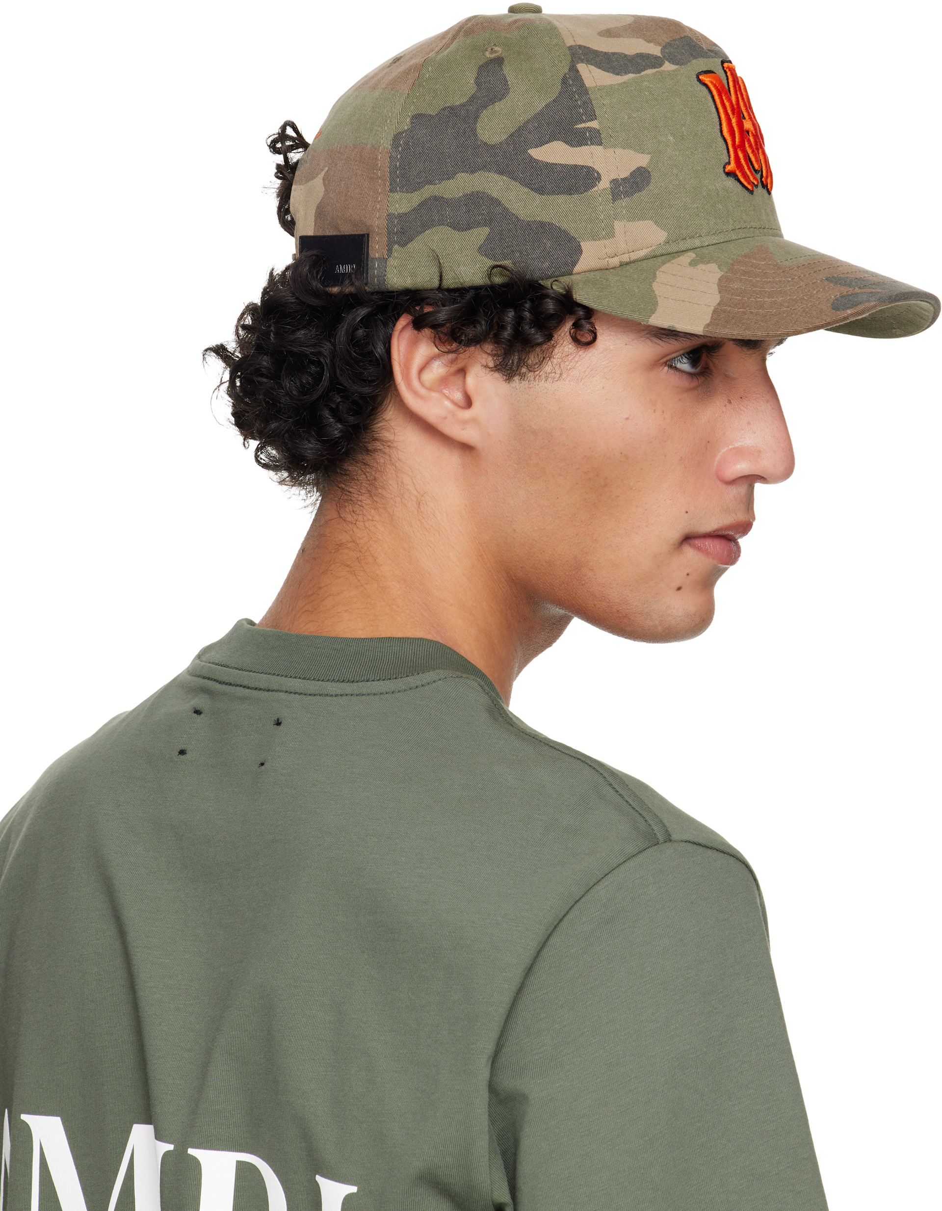 AMIRI: カーキ MA Outline Camo キャップ | SSENSE 日本