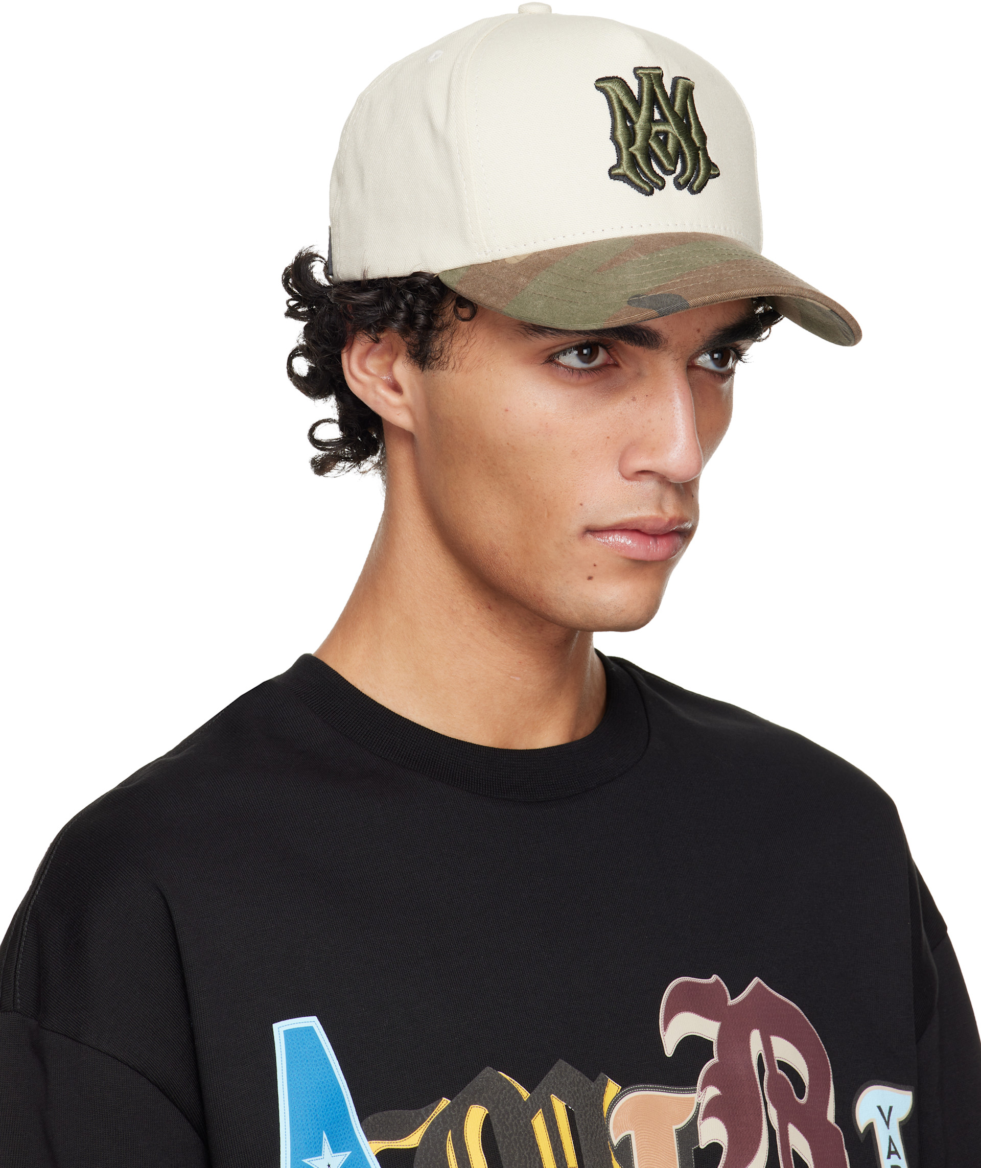帽子 AMIRI MA OUTLINE CANVAS HAT AMIRI MA Outline Embroidered Canvas Trucker Hat | Nordstrom