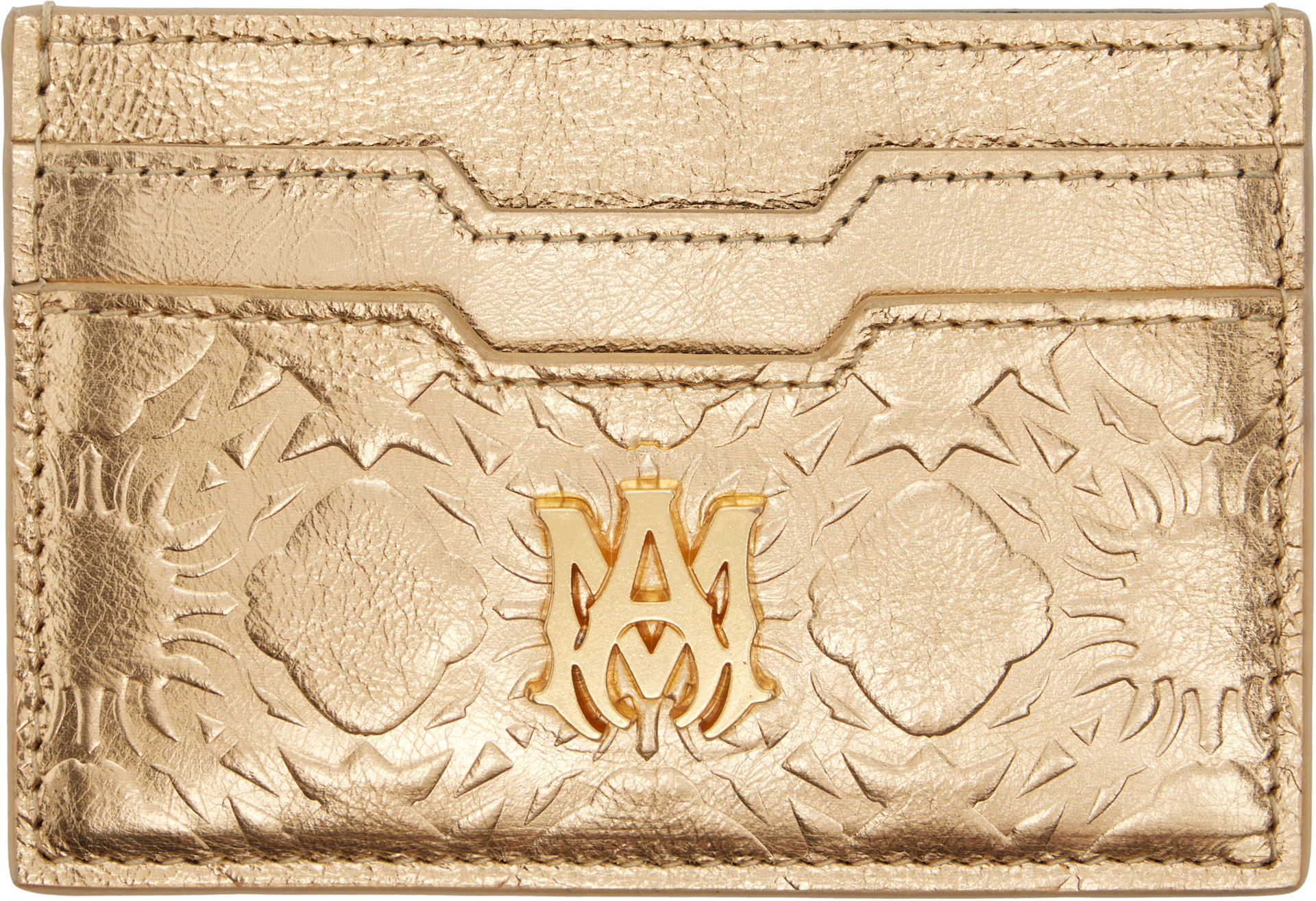AMIRI - Gold MA Quad Foil Card Holder