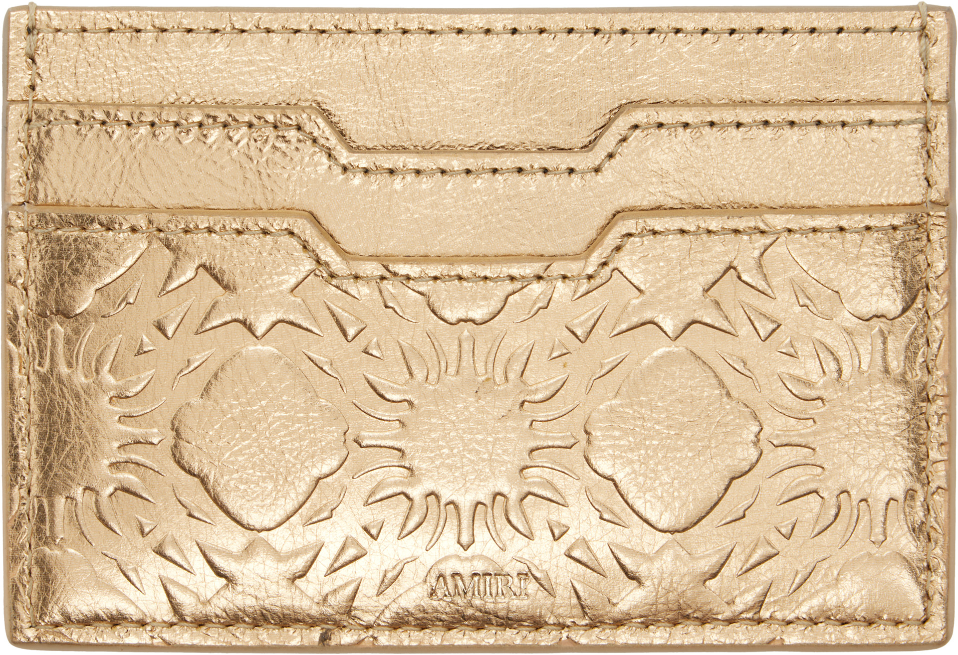 AMIRI - Gold MA Quad Foil Card Holder