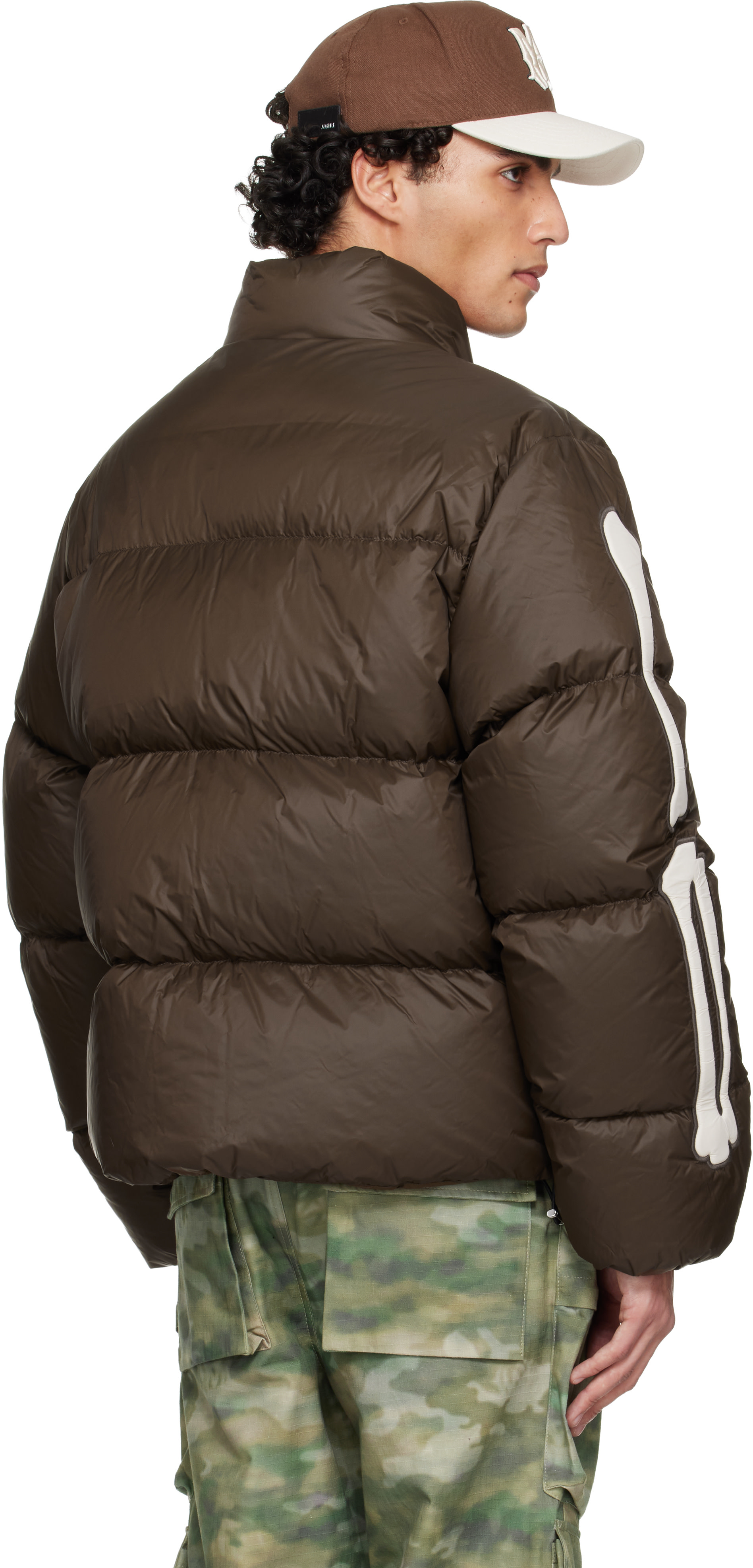 AMIRI - Brown Bones Down Jacket