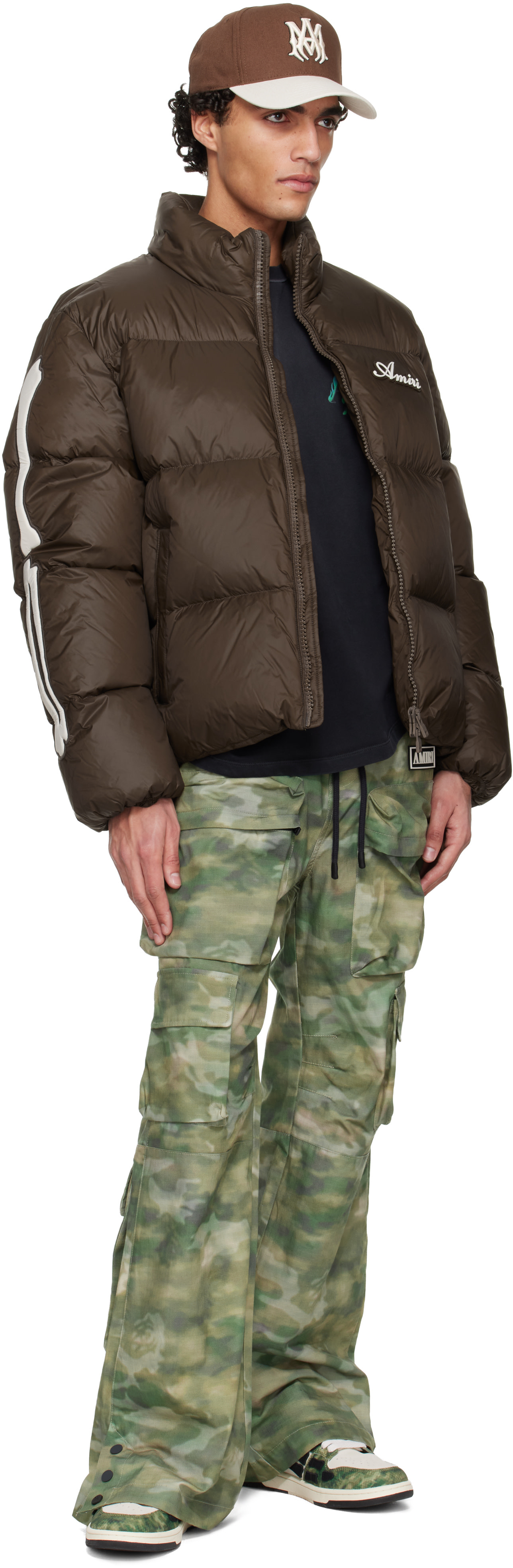 AMIRI - Brown Bones Down Jacket