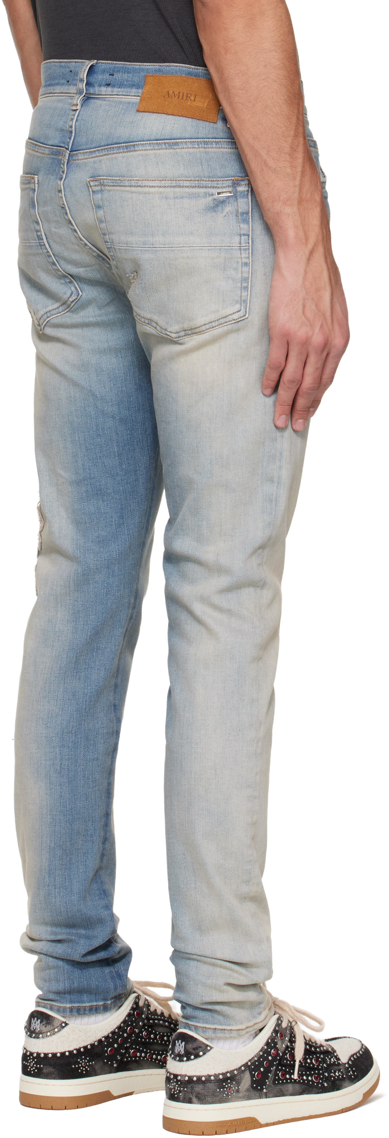 AMIRI スリムフィットデニム Amazon | [アミリ] 窮屈なスリムフィットジーンズ distressed slim-fit