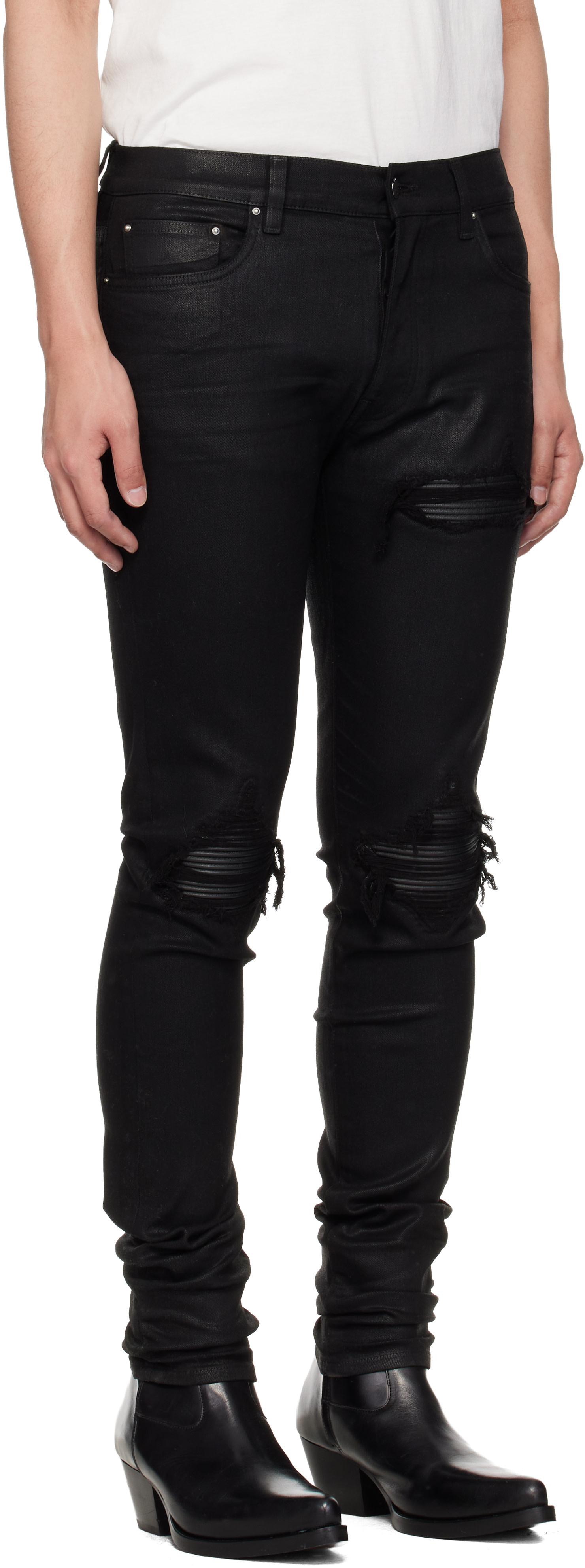 AMIRI: Black Wax MX1 Jeans | SSENSE