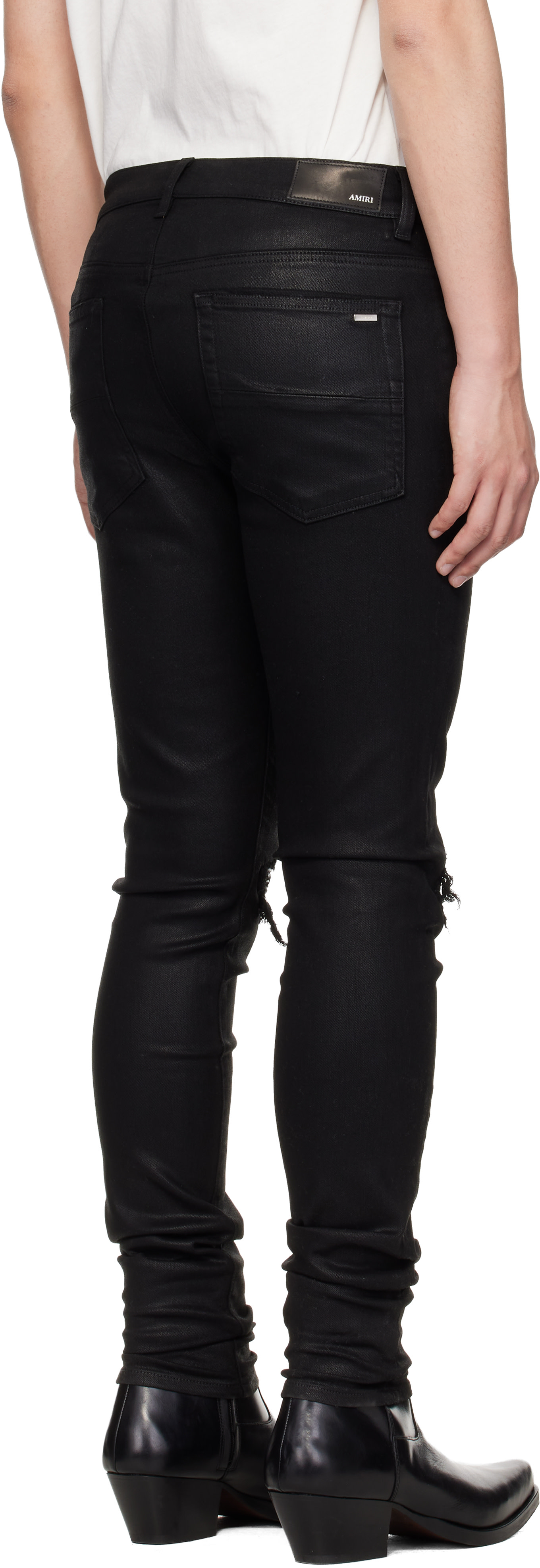 AMIRI: Black Wax MX1 Jeans | SSENSE