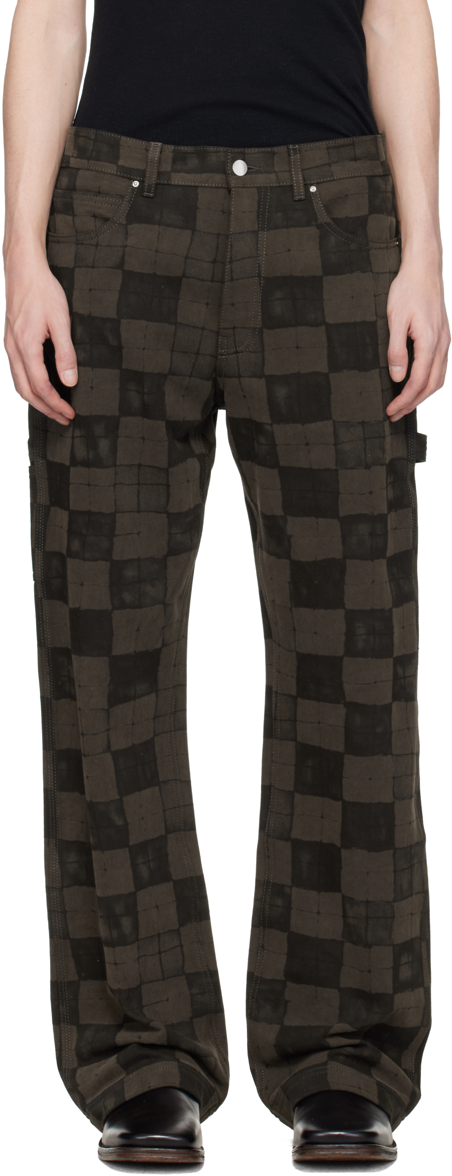 AMIRI - Brown Chateau Crest Carpenter Jeans