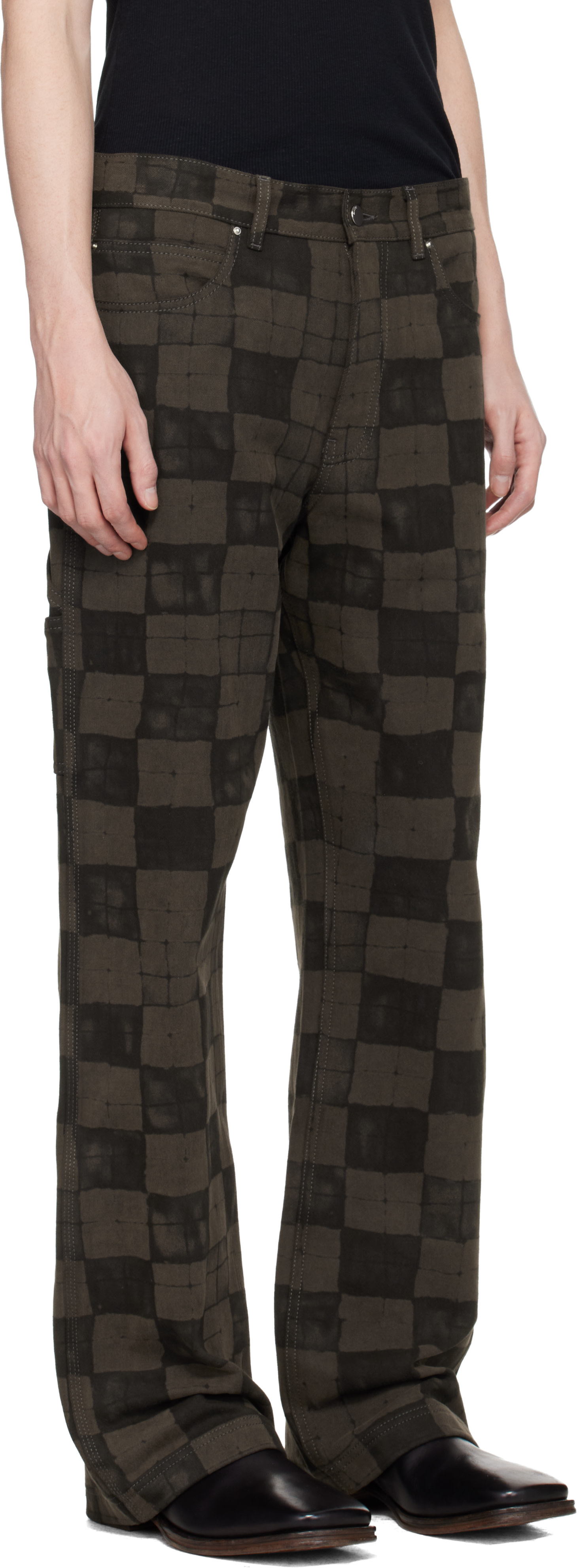 AMIRI - Brown Chateau Crest Carpenter Jeans