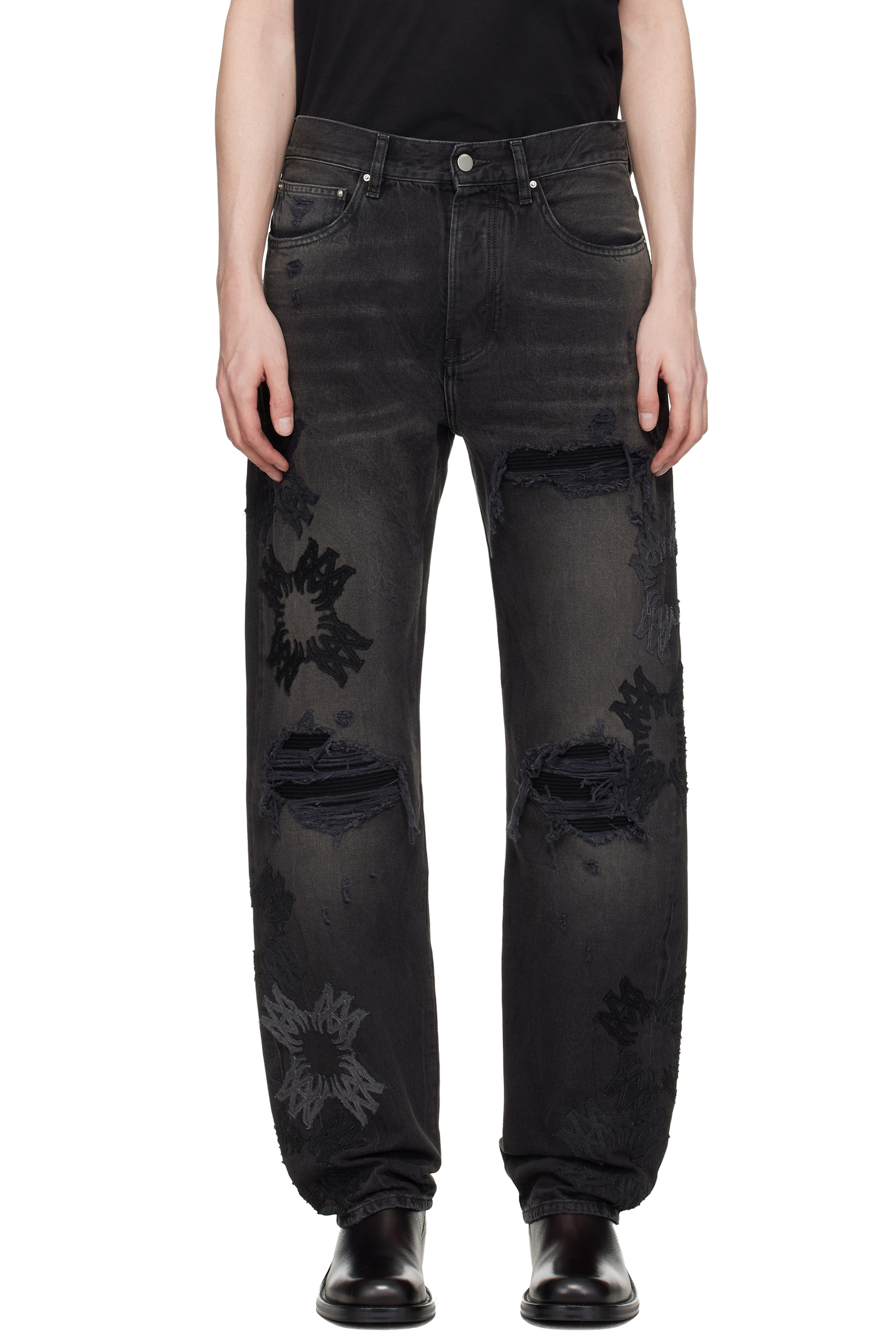 AMIRI: Black MA Quad MX1 Straight Jeans | SSENSE