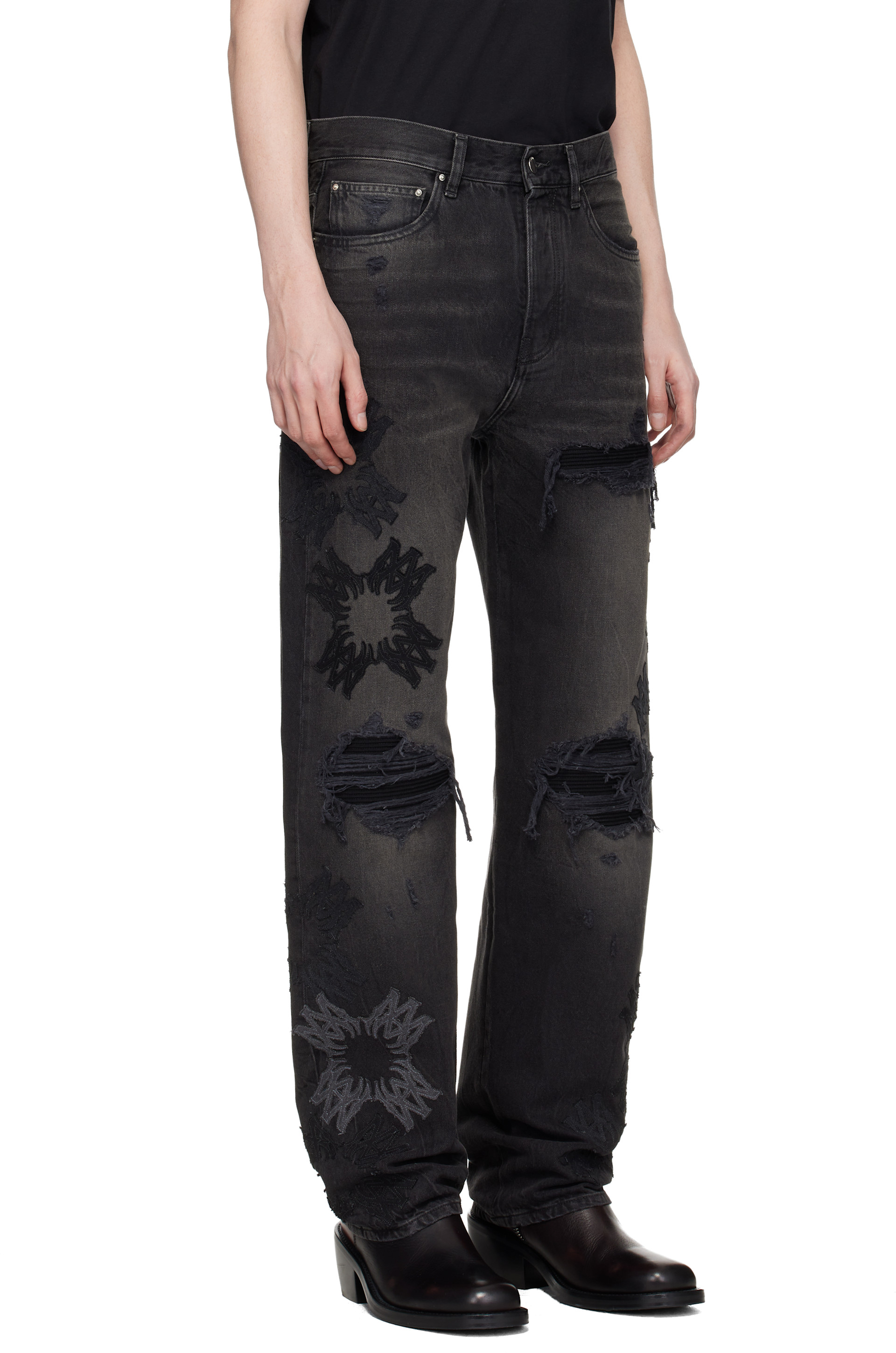 AMIRI: Black MA Quad MX1 Straight Jeans | SSENSE