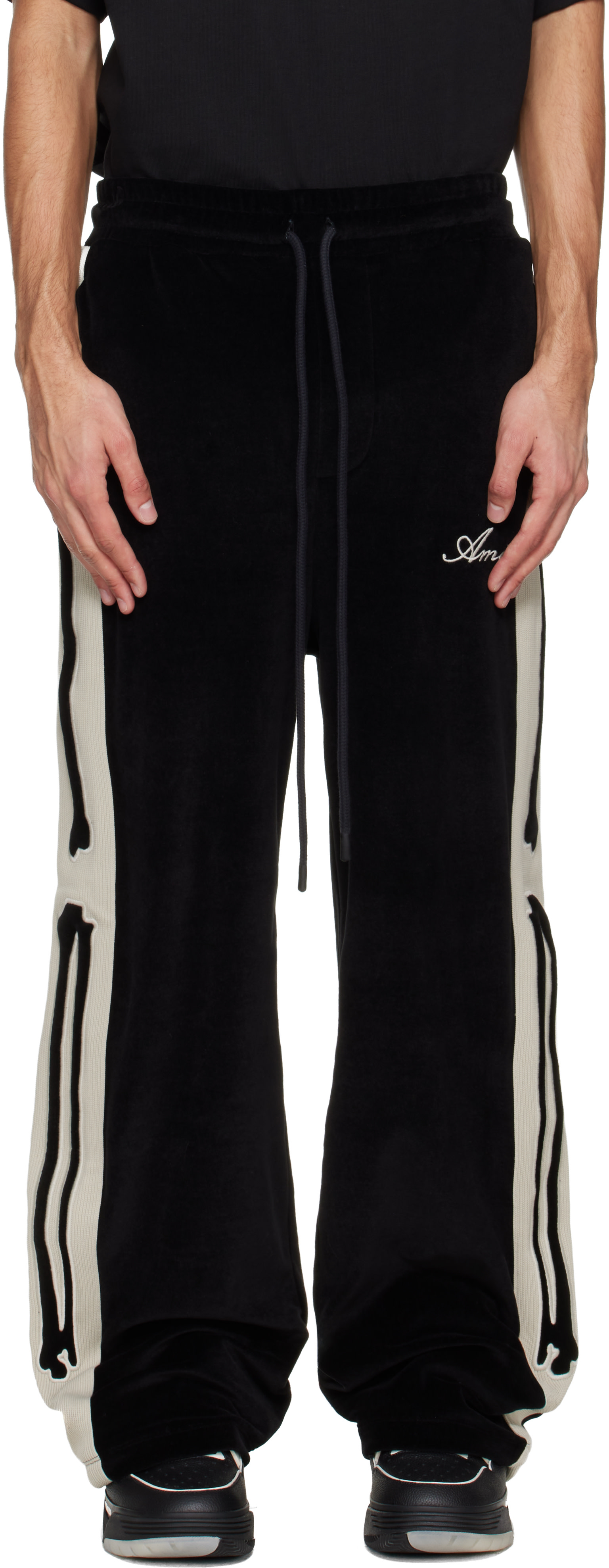AMIRI: Black Bones Track Pants | SSENSE