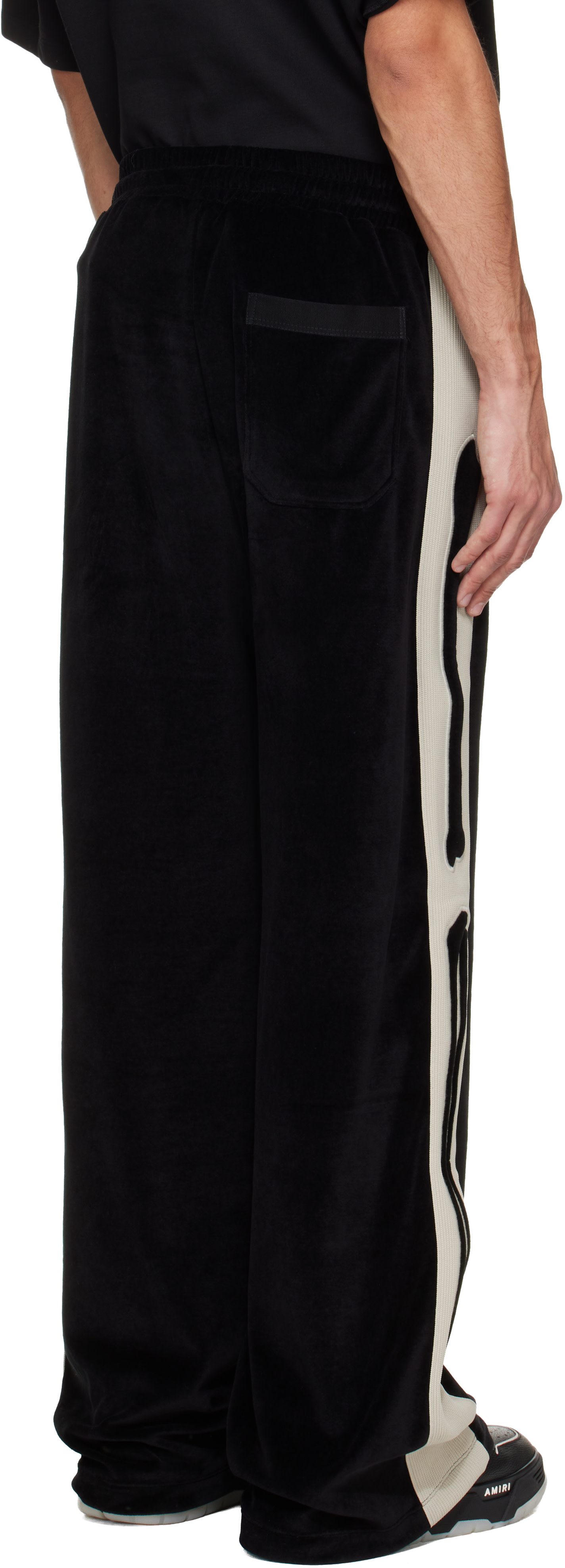 AMIRI: Black Bones Track Pants | SSENSE Canada