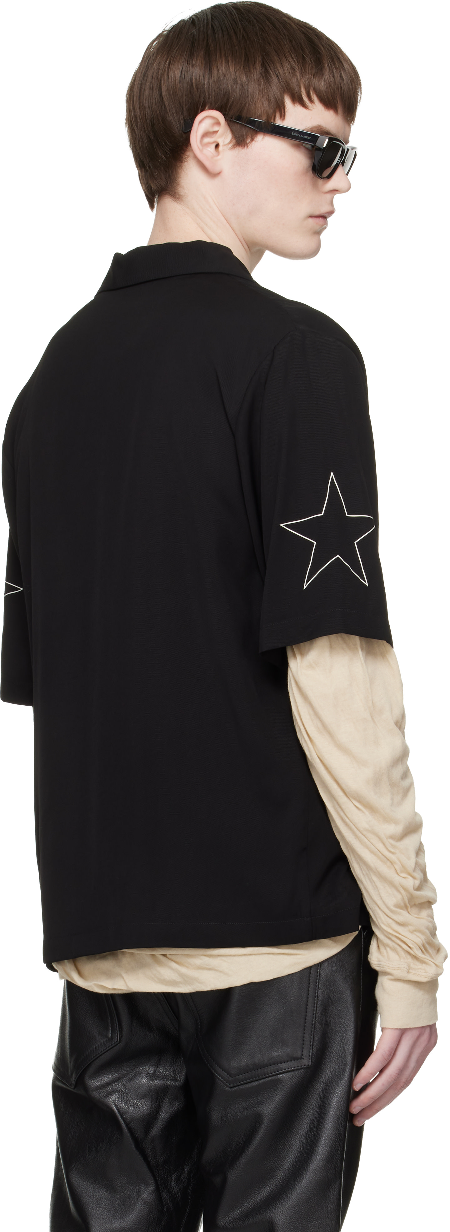 AMIRI: ブラック 'Amiri' Sport キャンプシャツ | SSENSE 日本