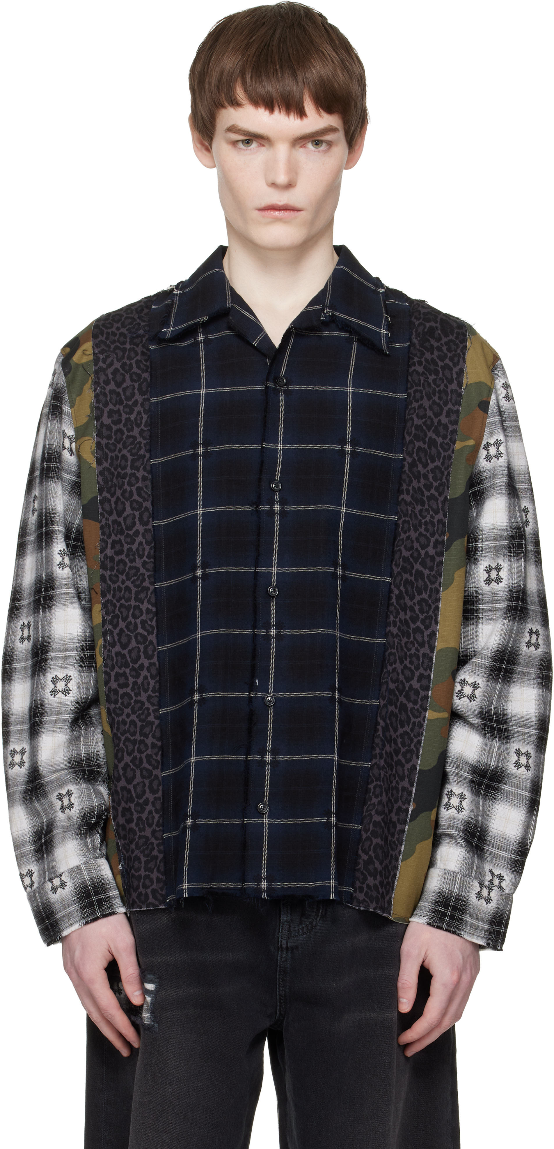AMIRI - Multicolor Spliced MA Quad Flannel Shirt
