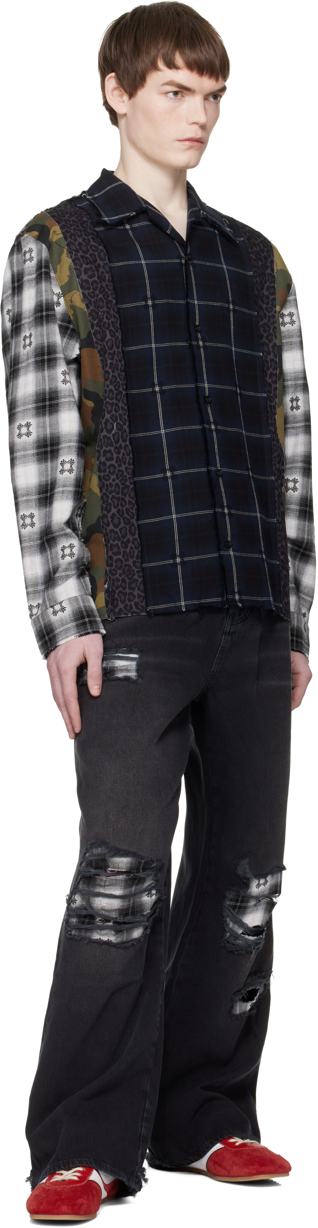 AMIRI - Multicolor Spliced MA Quad Flannel Shirt
