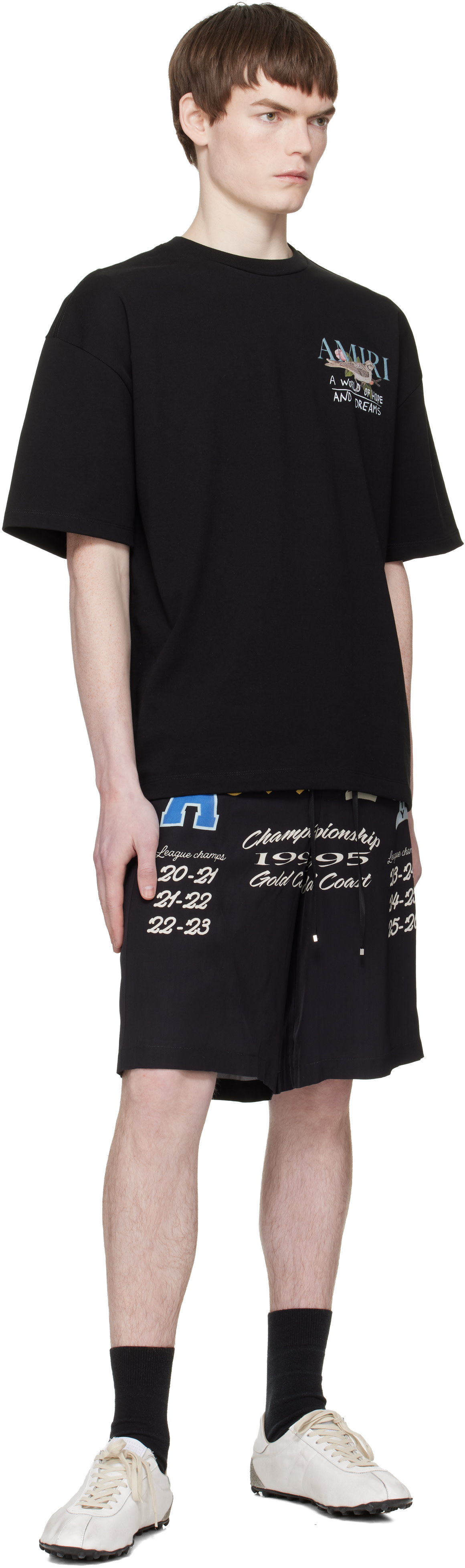 AMIRI - ブラック Varsity Patch ショートパンツ