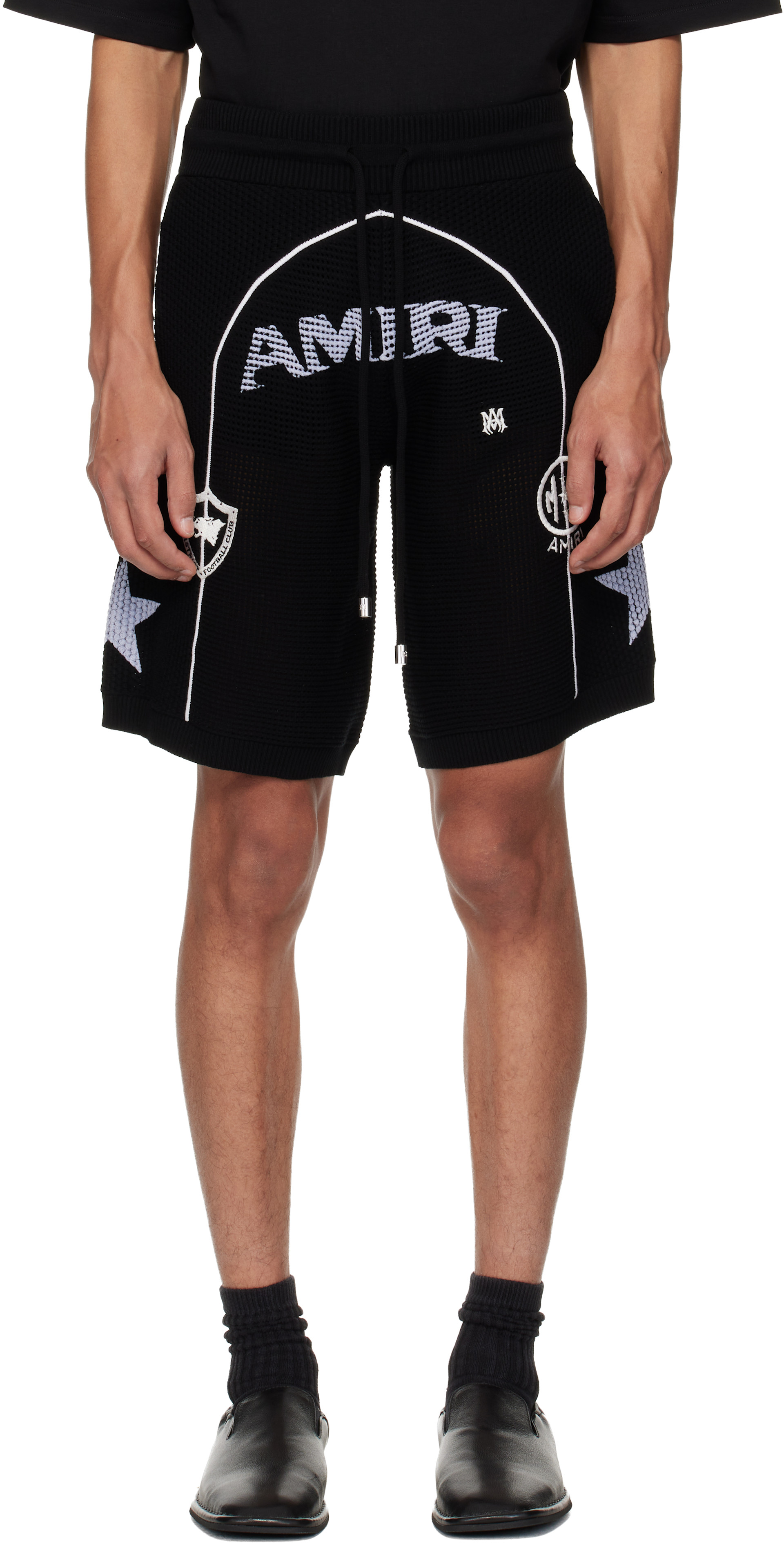AMIRI ハーフパンツ XS AMIRI: ブラック 'Amiri' Sport ショートパンツ | SSENSE 日本