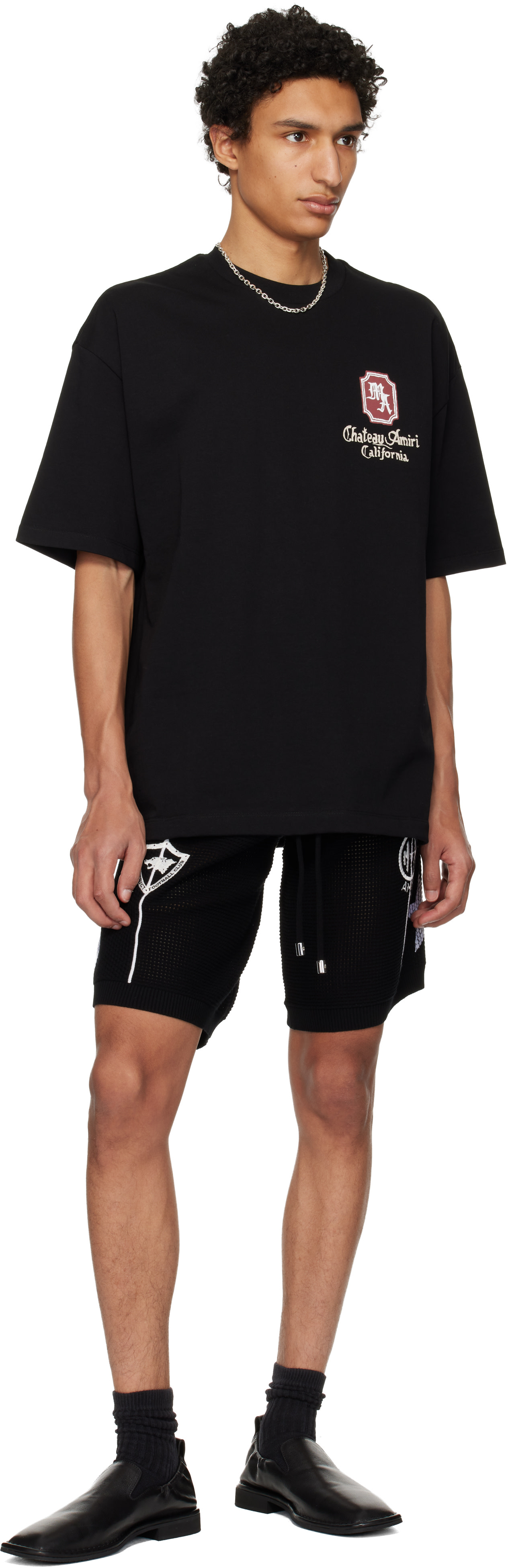 AMIRI ブラック ショートパンツ AMIRI: ブラック 'Amiri' Sport ショートパンツ | SSENSE 日本