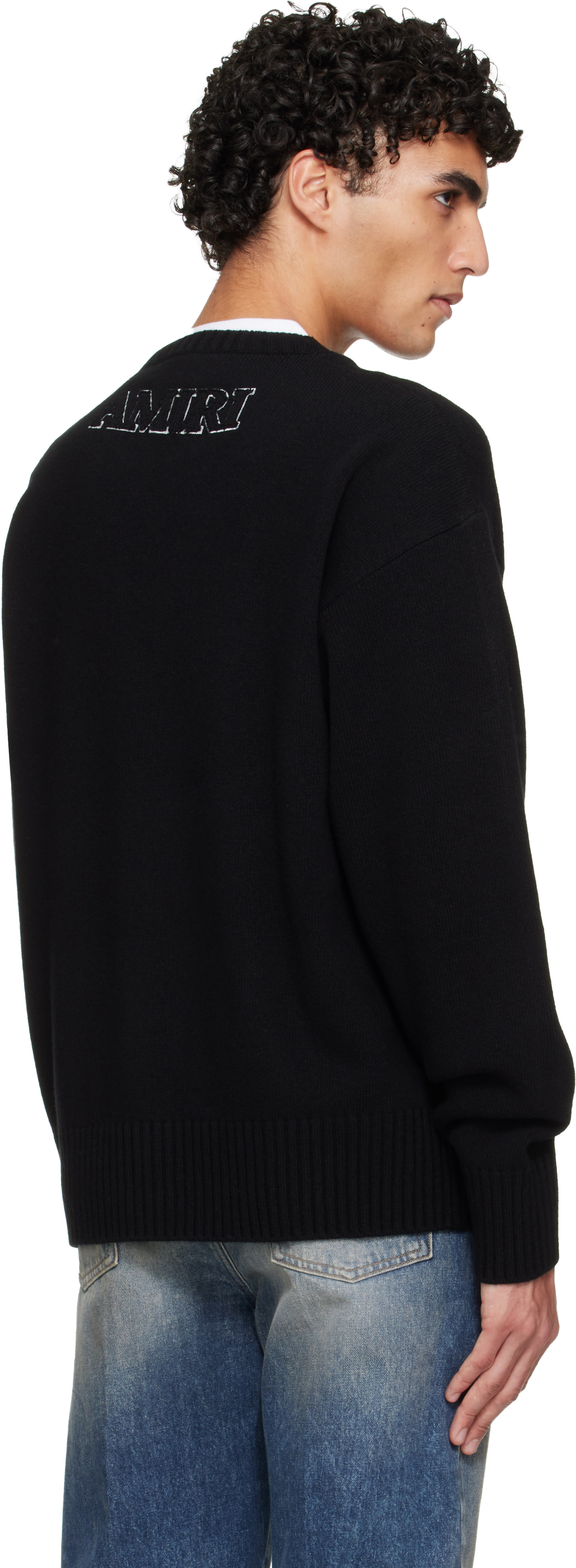 AMIRI - Pull noir à monogramme