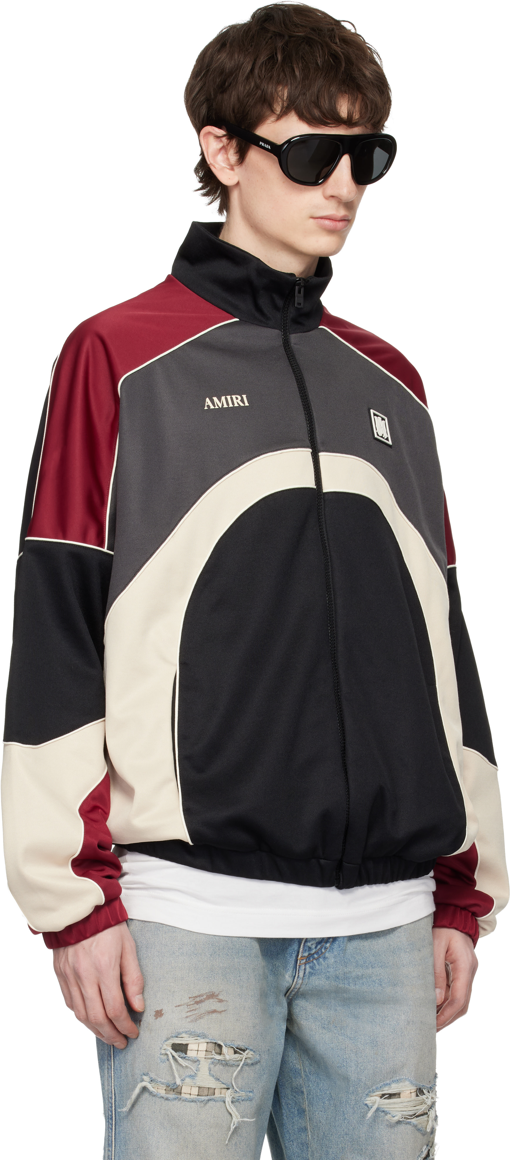 AMIRI: Multicolor Oversized Panel Track Jacket | SSENSE