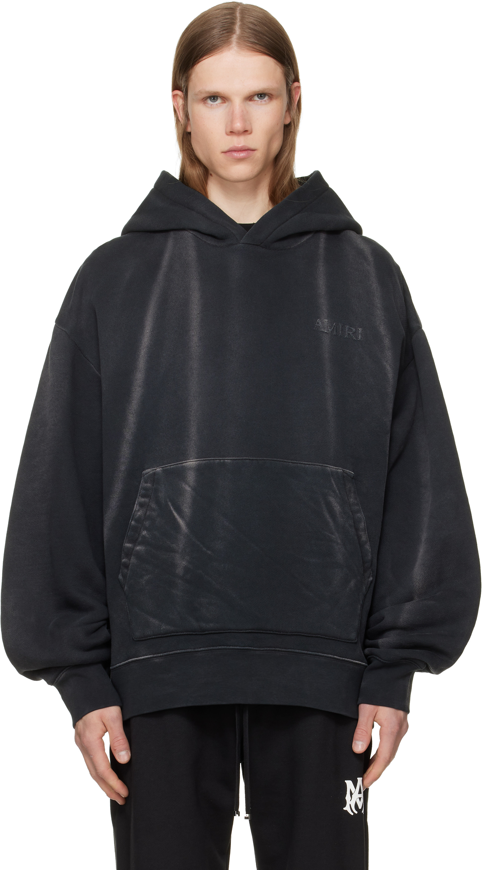 AMIRI: ブラック 'Vintage AMIRI Oversized' フーディ | SSENSE 日本