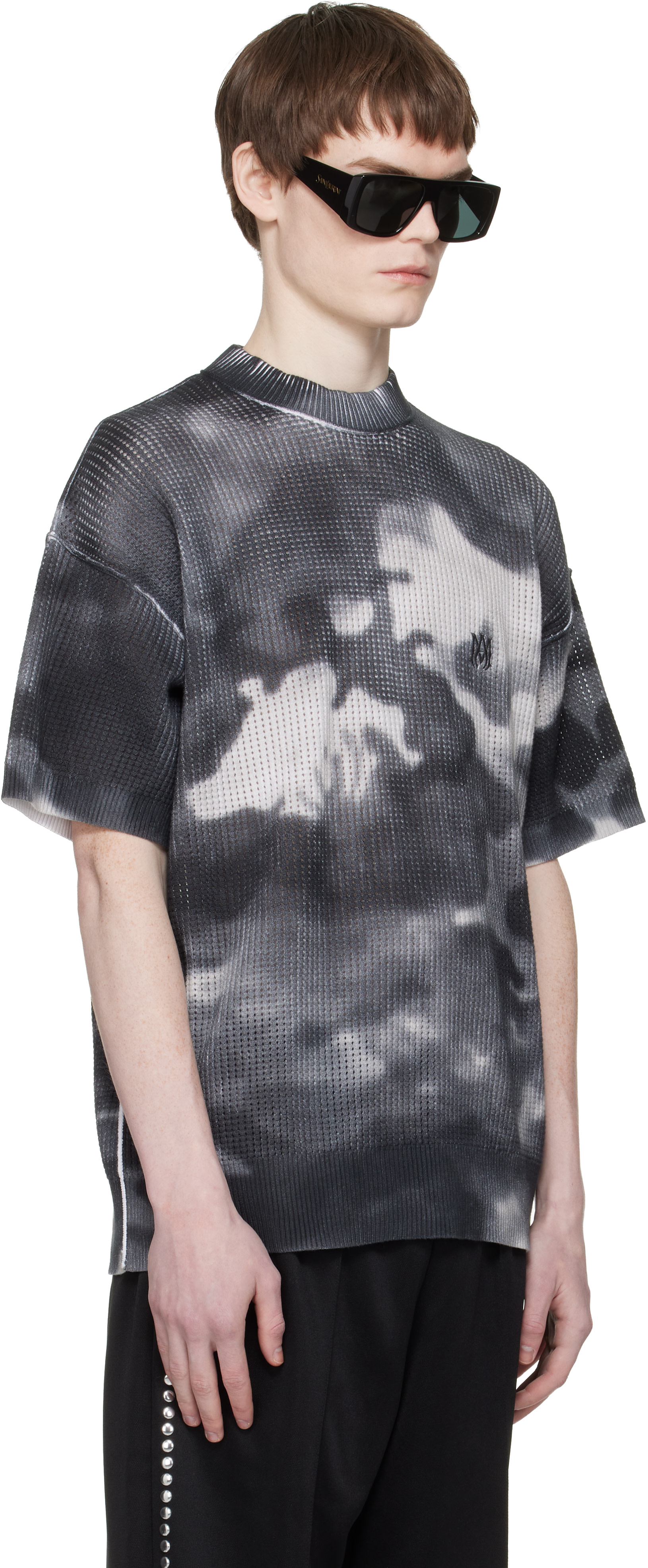 AMIRI - Gray Camo Oversized T-shirt
