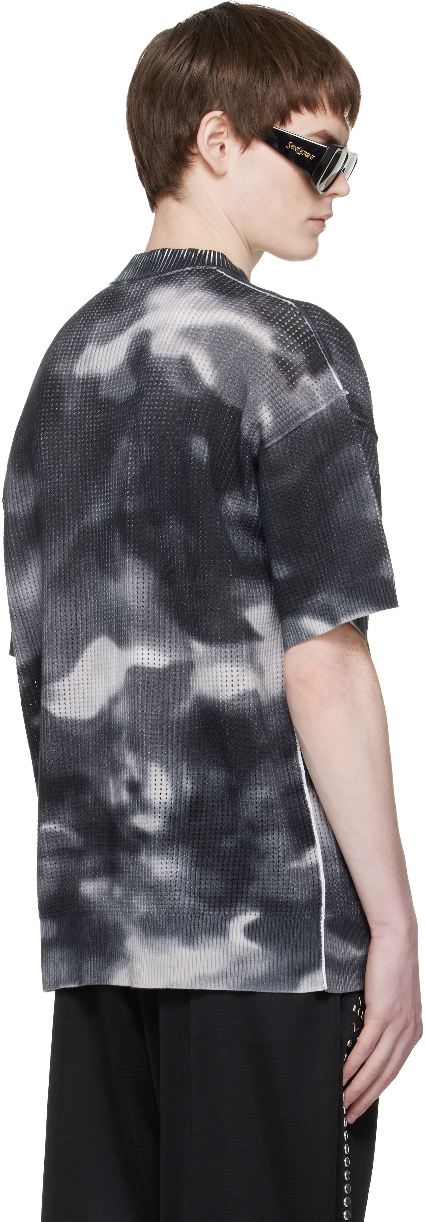 AMIRI - Gray Camo Oversized T-shirt
