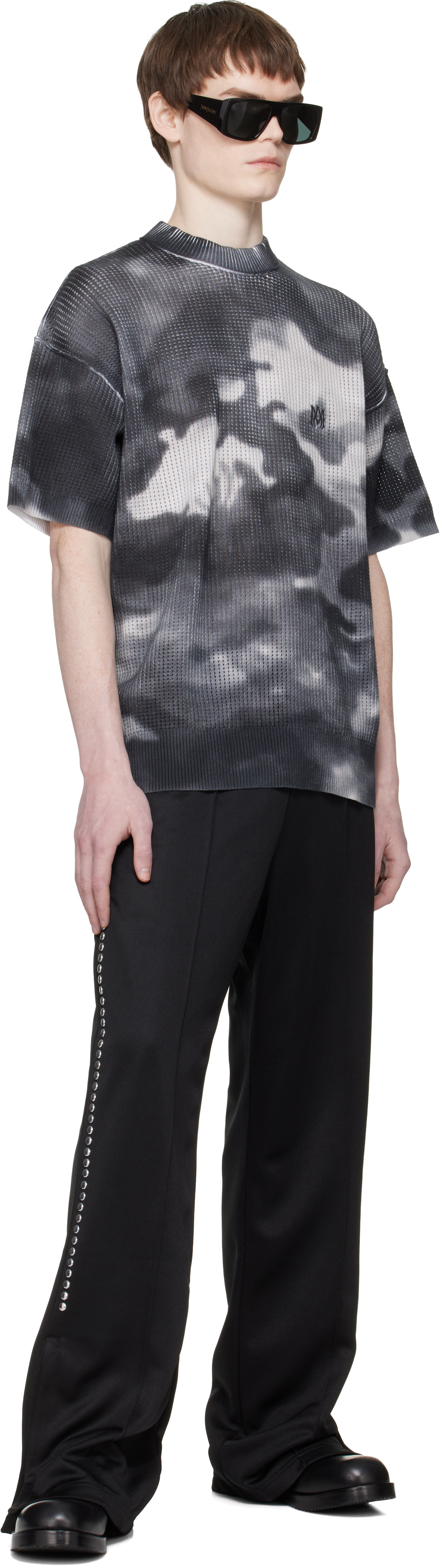 AMIRI - Gray Camo Oversized T-shirt