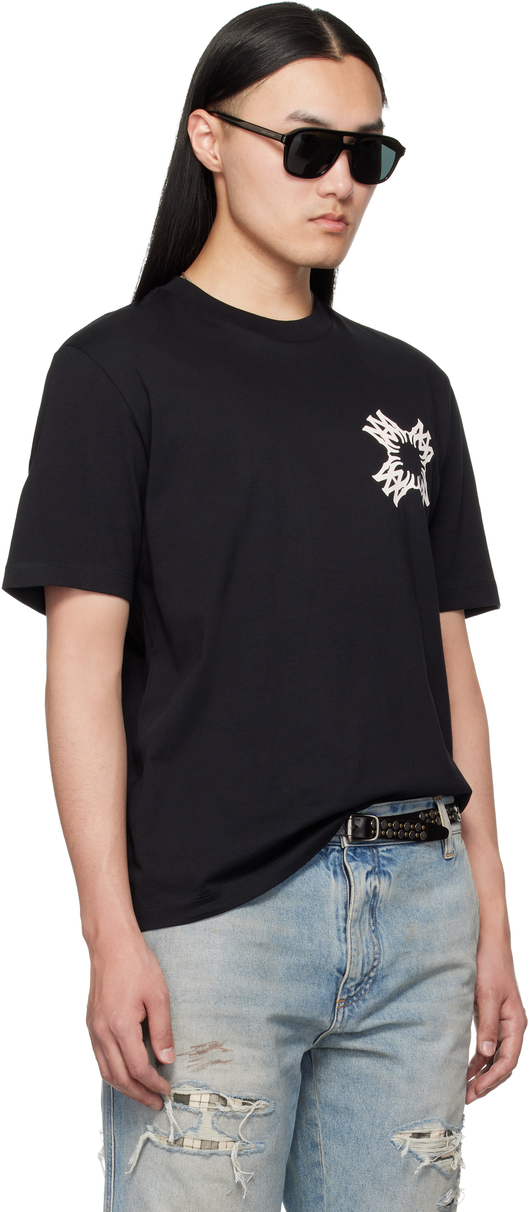 AMIRI: Black MA Quad T-shirt | SSENSE