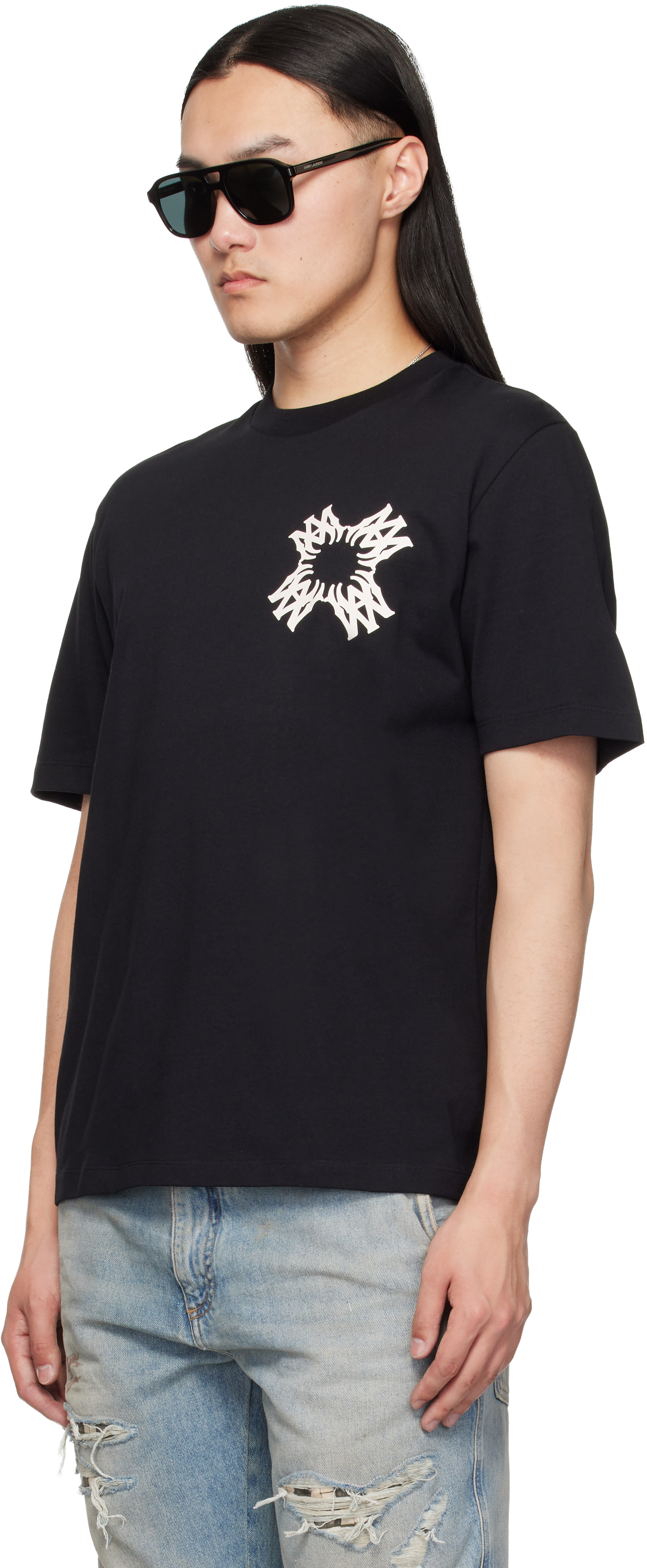 AMIRI: ブラック MA Quad Tシャツ | SSENSE 日本