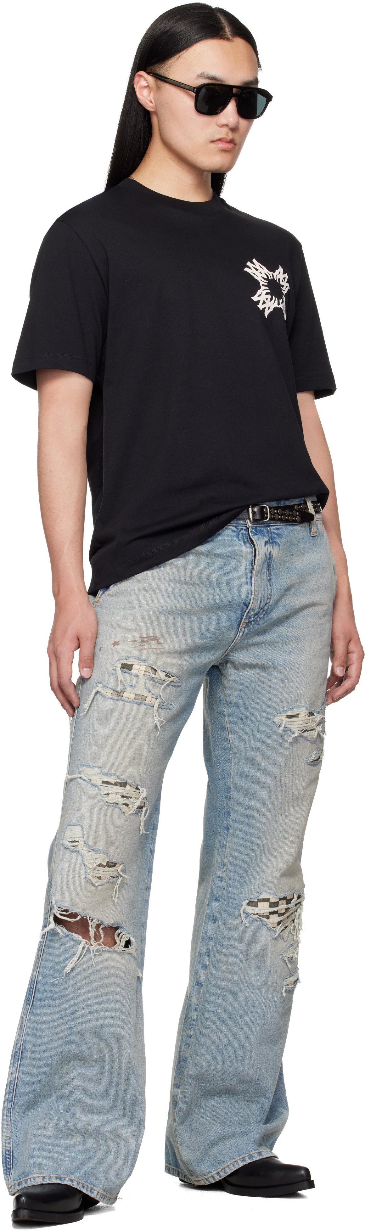 AMIRI: Black MA Quad T-shirt | SSENSE
