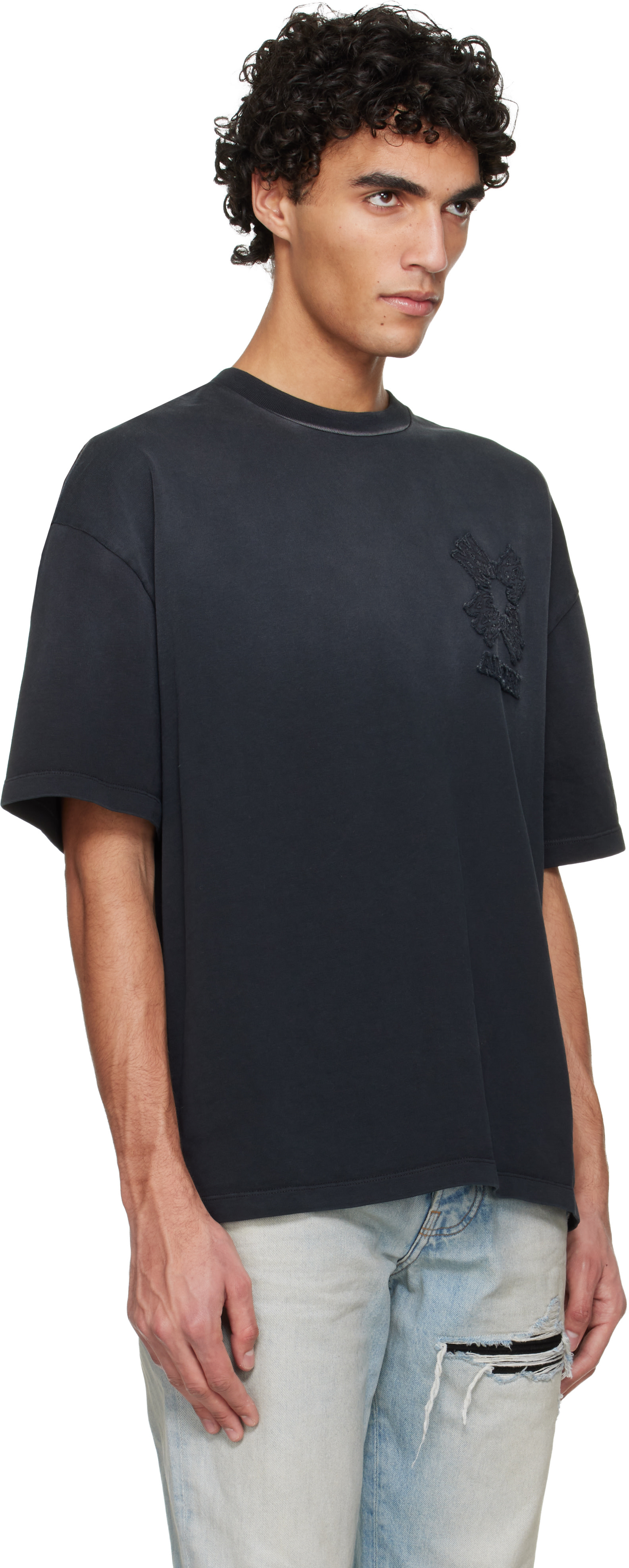 AMIRI: ブラック MA Quad オーバーサイズ Tシャツ | SSENSE 日本