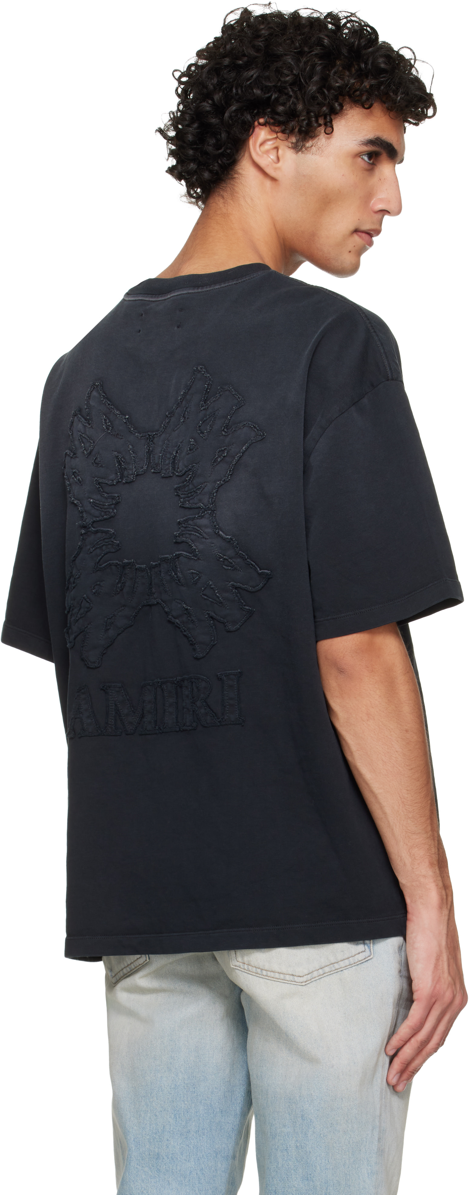 AMIRI: ブラック MA Quad オーバーサイズ Tシャツ | SSENSE 日本