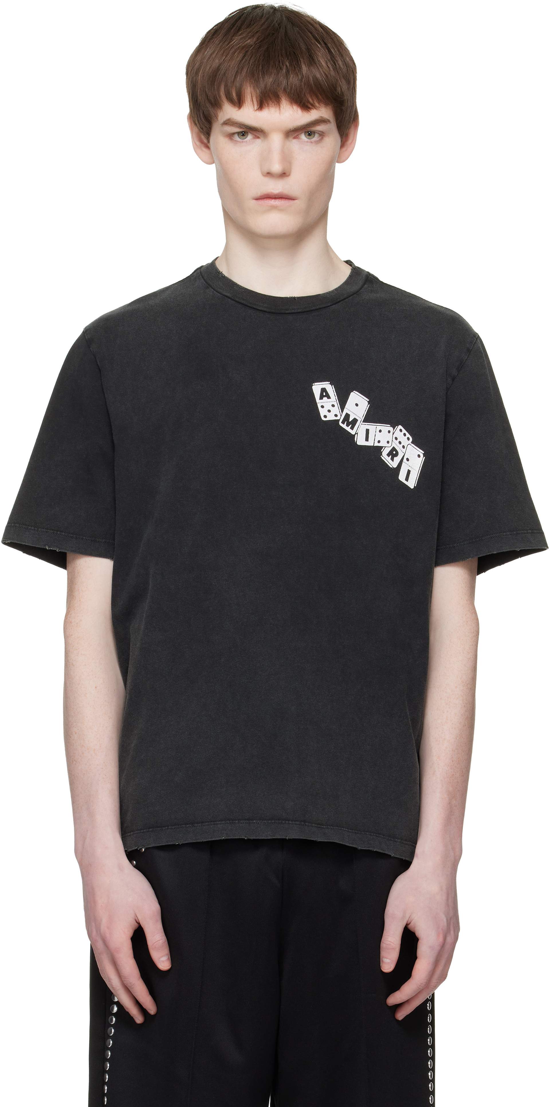 AMIRI - Black 'Amiri' Domino T-shirt