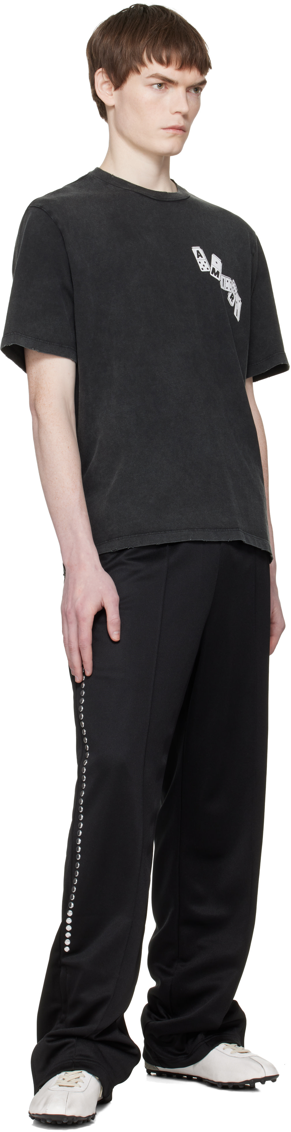 AMIRI: ブラック 'Amiri' Domino Tシャツ | SSENSE 日本