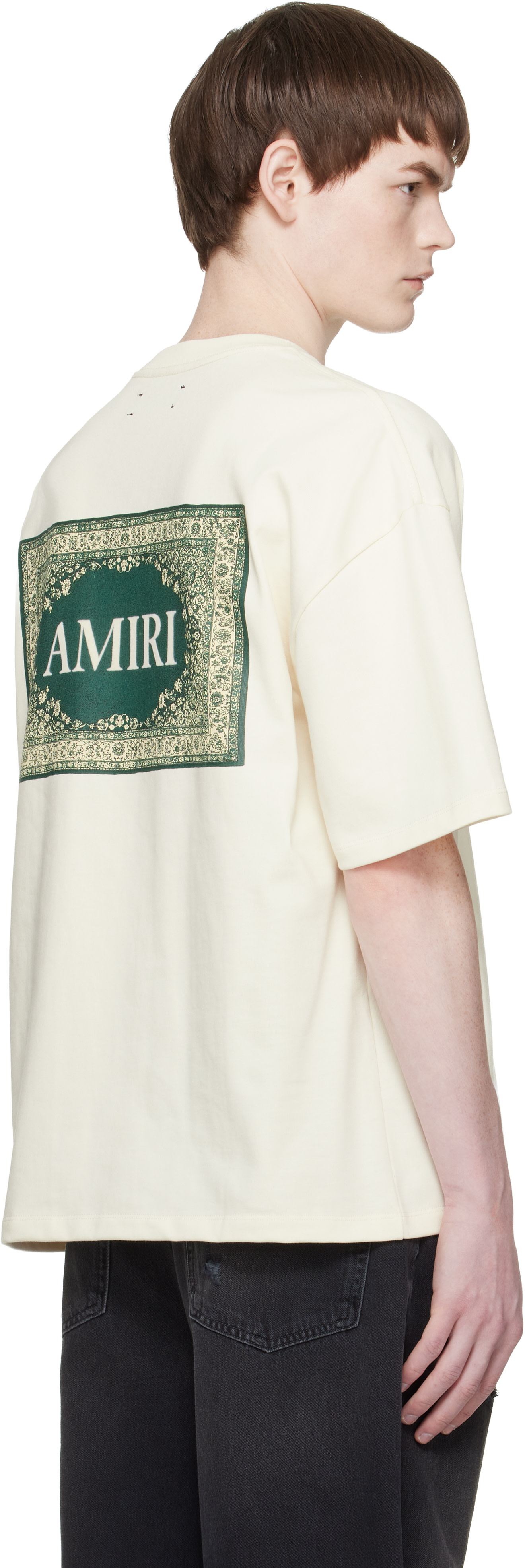 AMIRI: White Bandana Oversized T-shirt | SSENSE