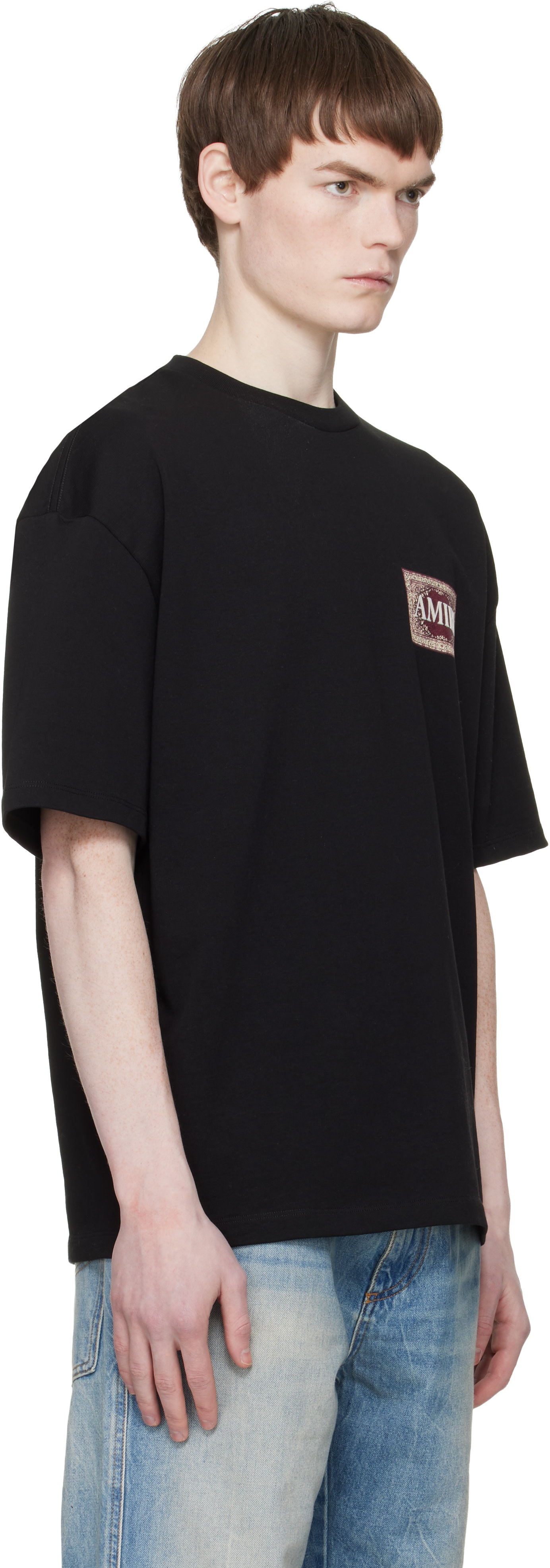 AMIRI - Black Bandana Oversized T-shirt