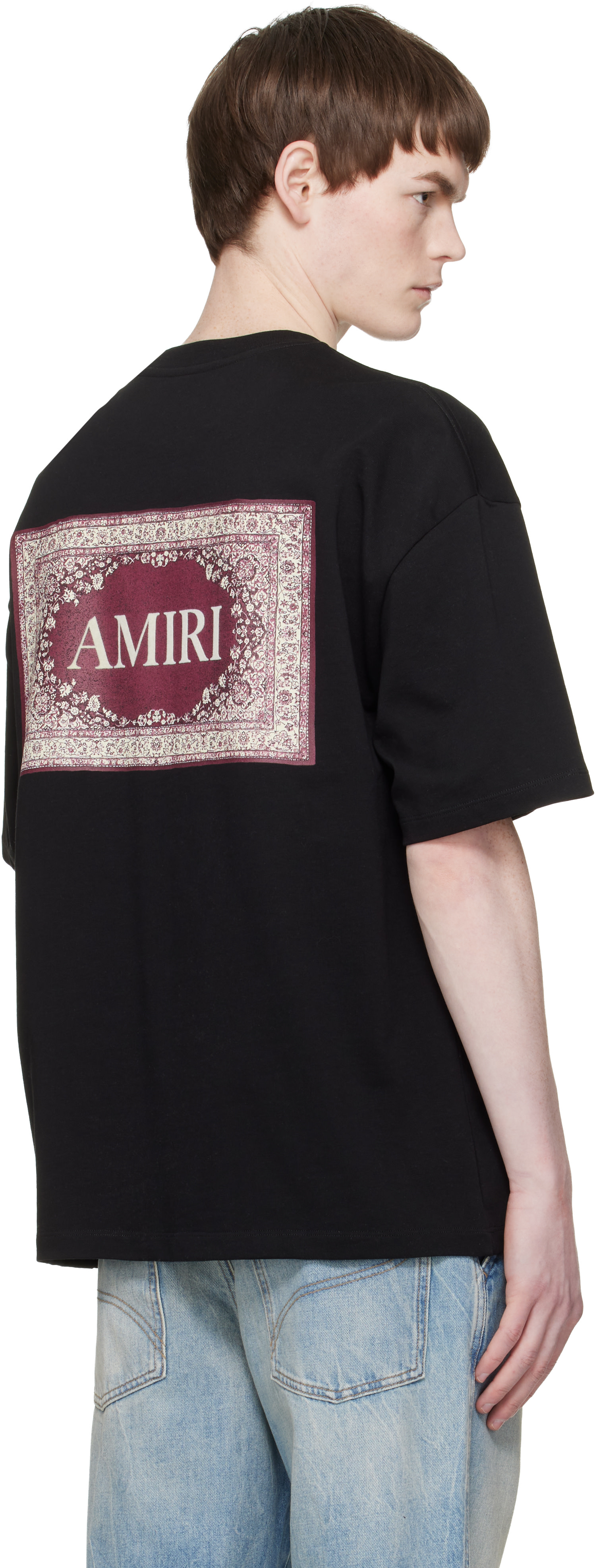 AMIRI - Black Bandana Oversized T-shirt