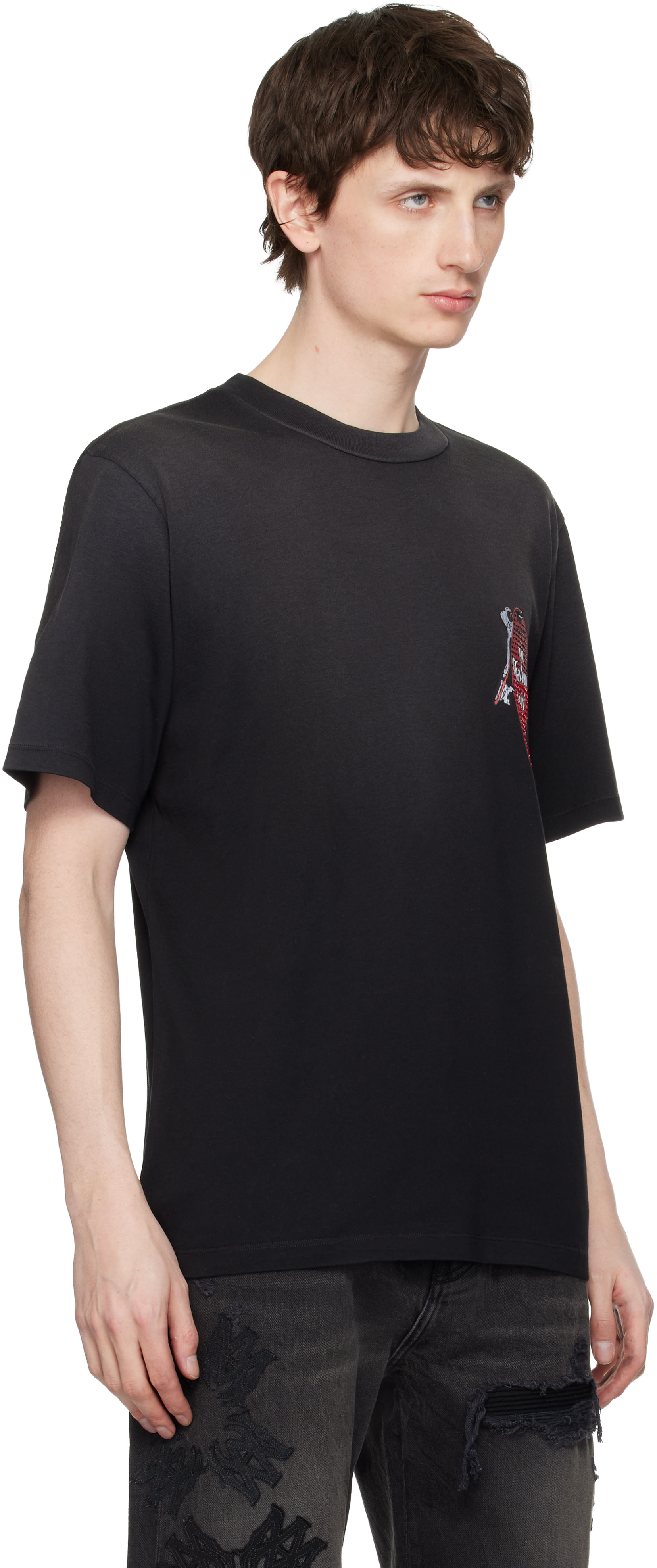 AMIRI: Black Chateau Keys T-shirt | SSENSE