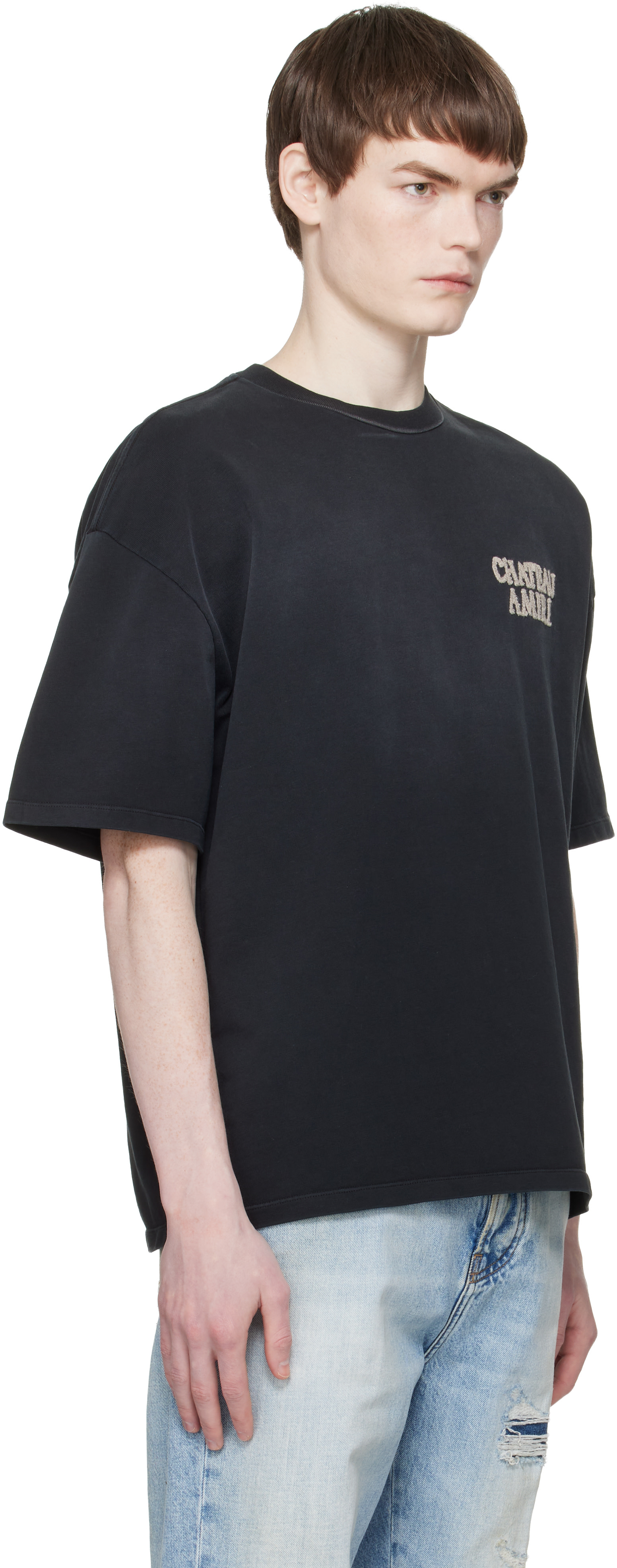 AMIRI: ブラック 'Chateau Amiri' オーバーサイズ Tシャツ | SSENSE 日本